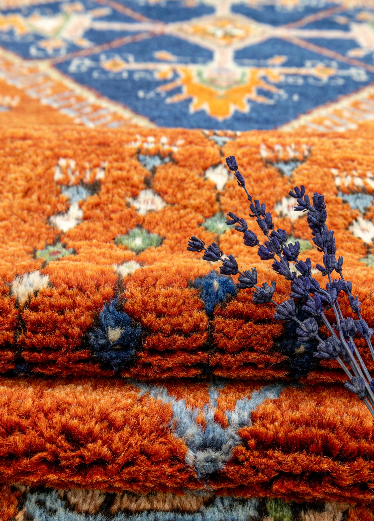 Almada Handwoven Orange Dazkırı Rug 165x312 cm