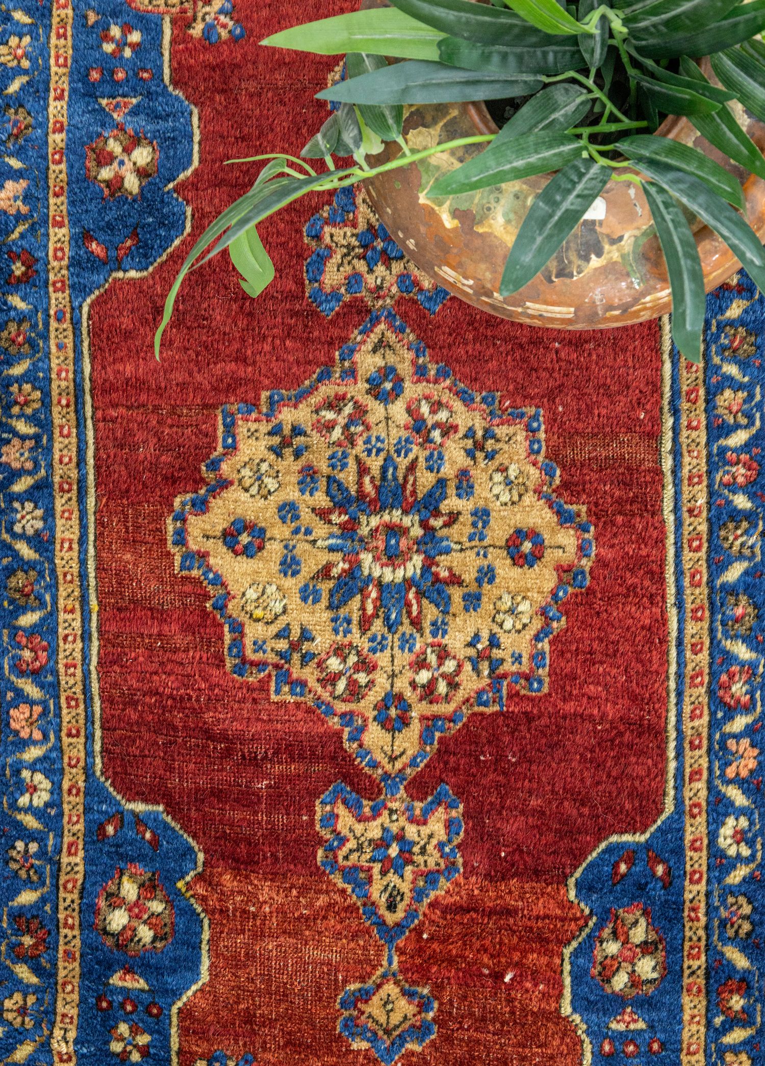 Konya, Taşpınar Küçük Antika Halı 57x121 cm