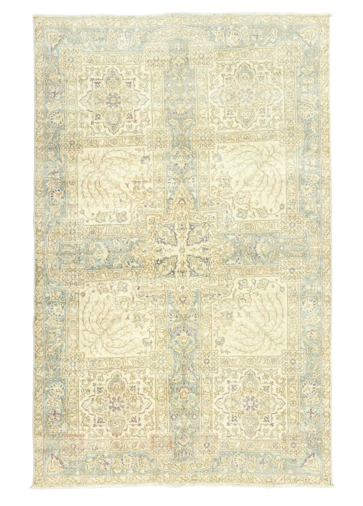 Elburz Box Patterned Handwoven Rug 196x291 cm