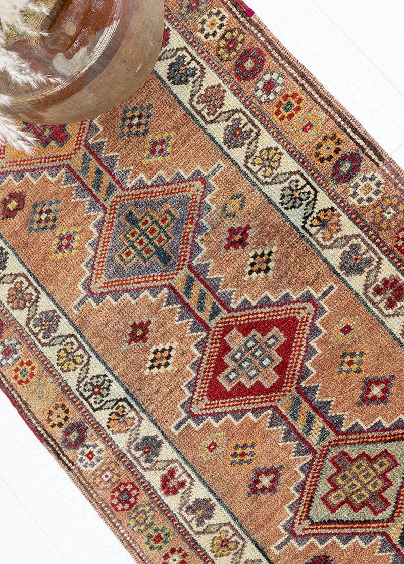 Kasrık Abundance Pattern Hand-Woven Runner 2,5x11,7 ft