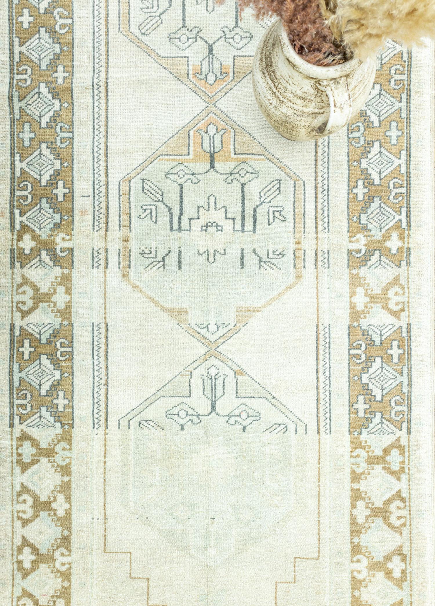 Beyreli Abrajlı Vintage Handwoven Runner 107x304 cm