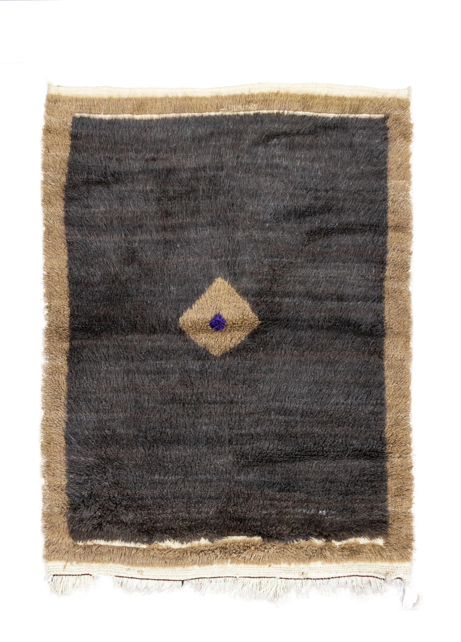 Açelya Hand Woven Tulle Wool Rug 133x167 cm