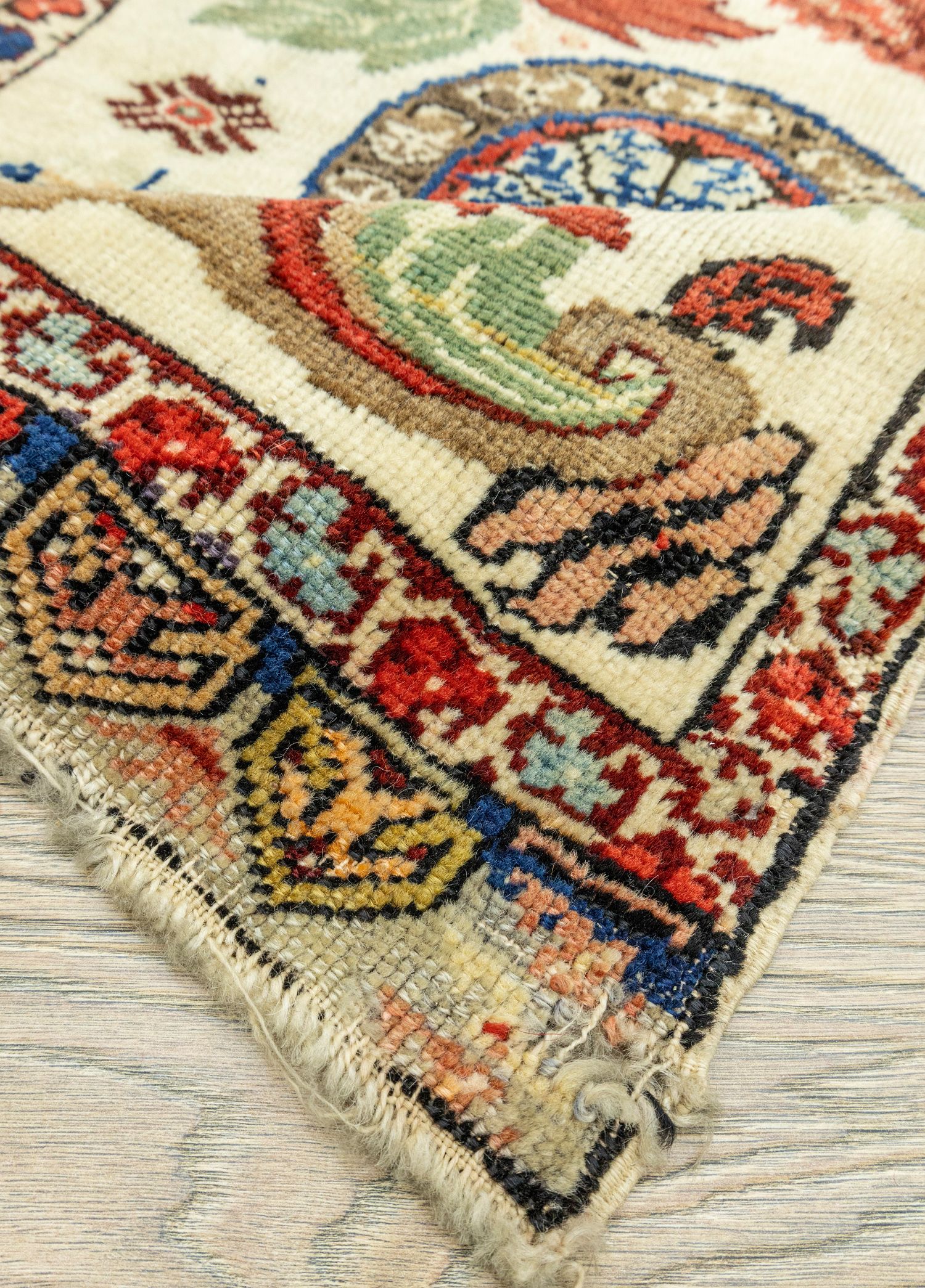 Konya, Ladik Hand-Woven Small Antique Rug