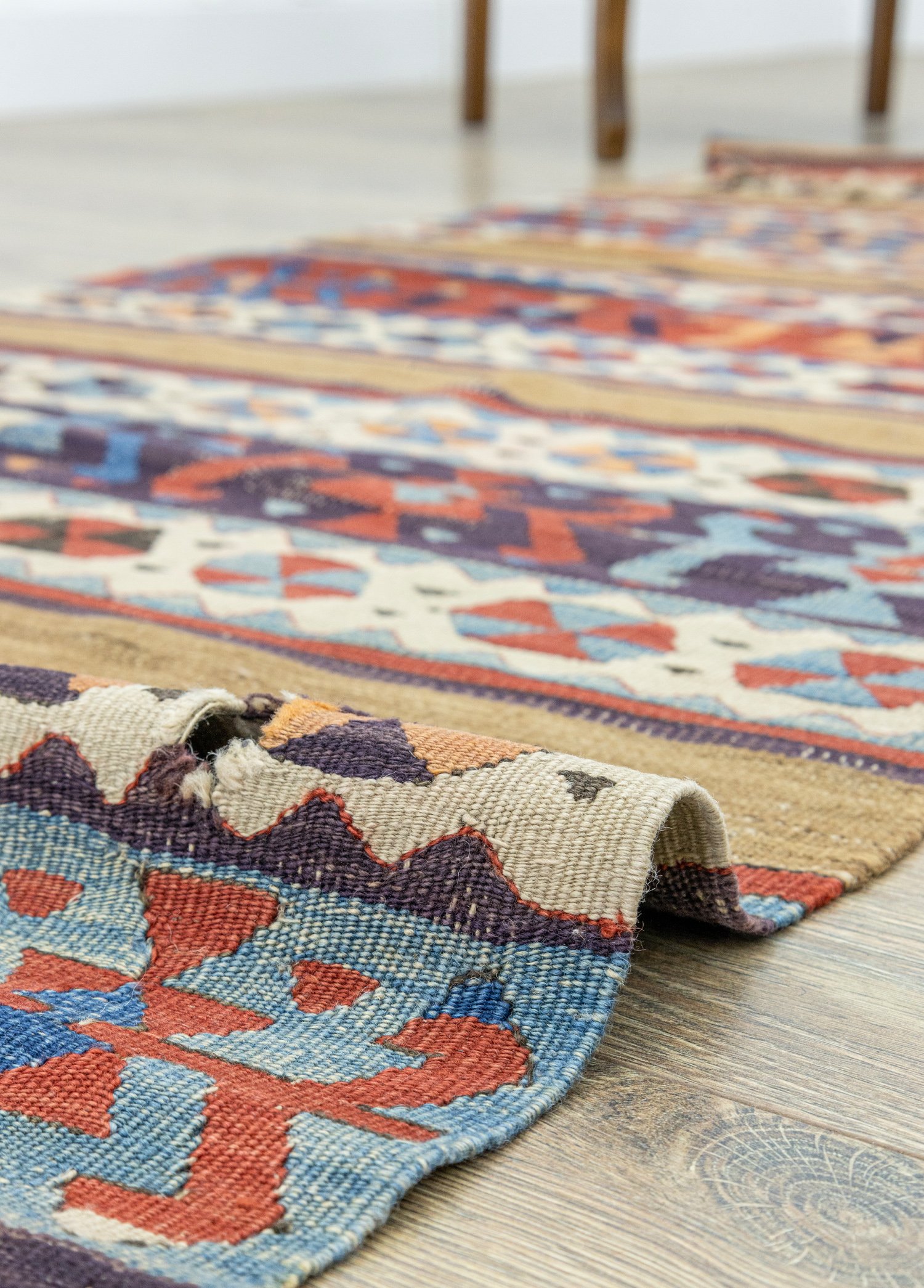 Konya, Karapınar Handwoven Antique Kilim Runner