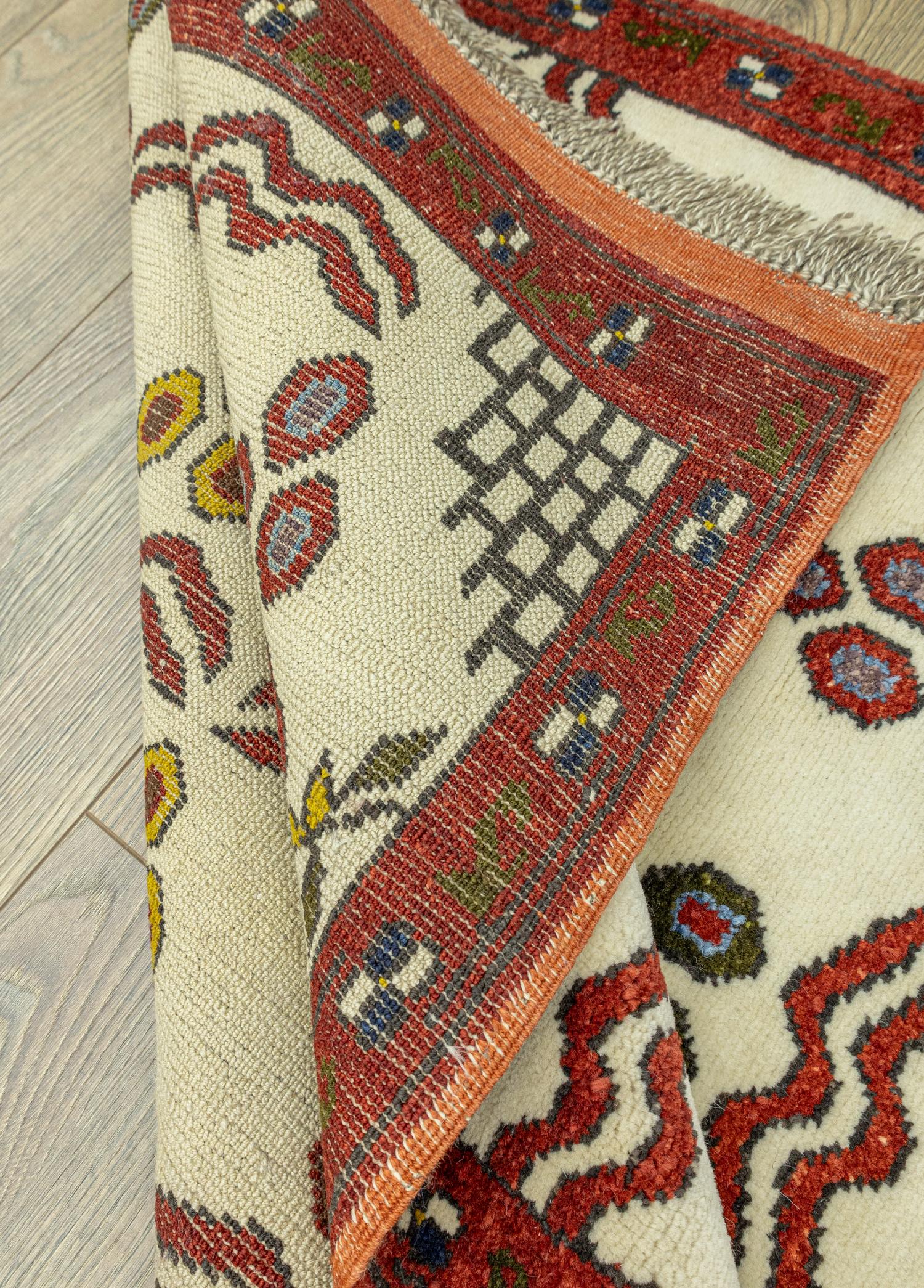 Neyra Çintemani Desenli Yün Halı 90x130 cm