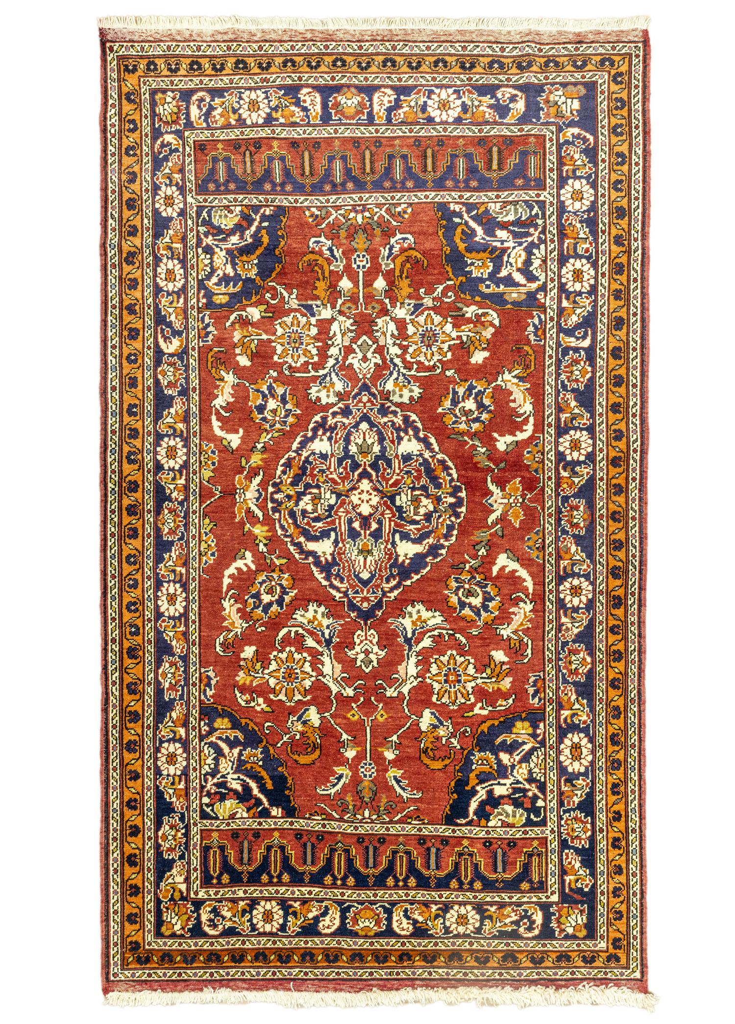 Kazvin Floral Desenli Yün Halı 143x250 cm