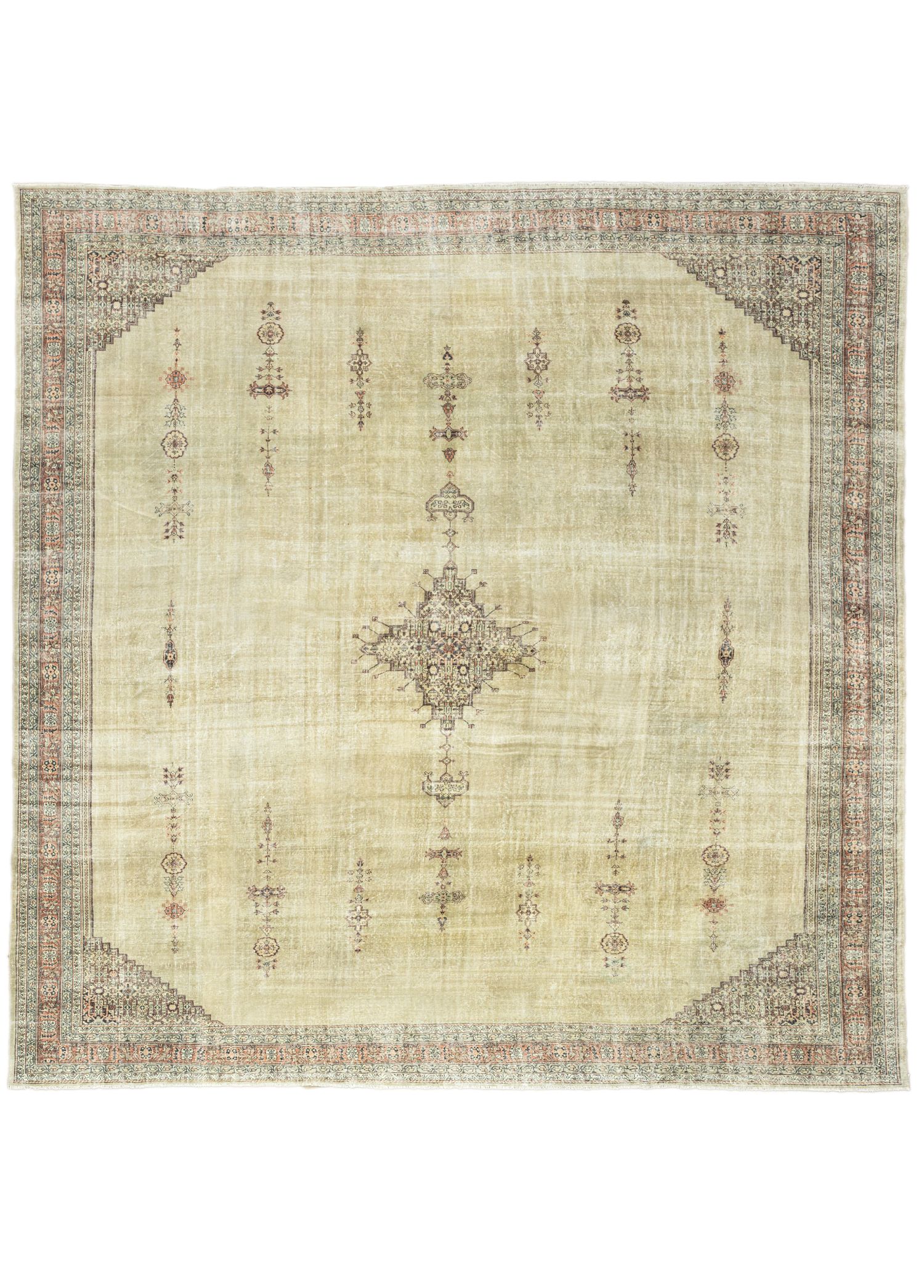 Saulet Medallion Patterned Large Rug 413x423 cm