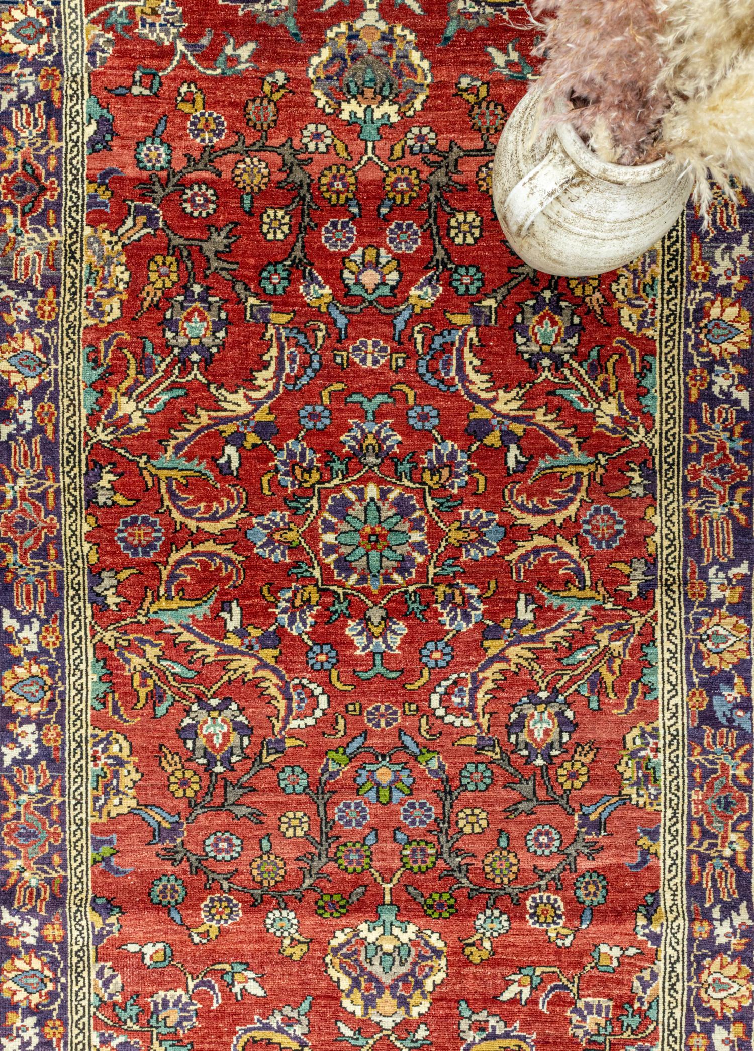 Asem Floral Red Handwoven Rug 120x199 cm