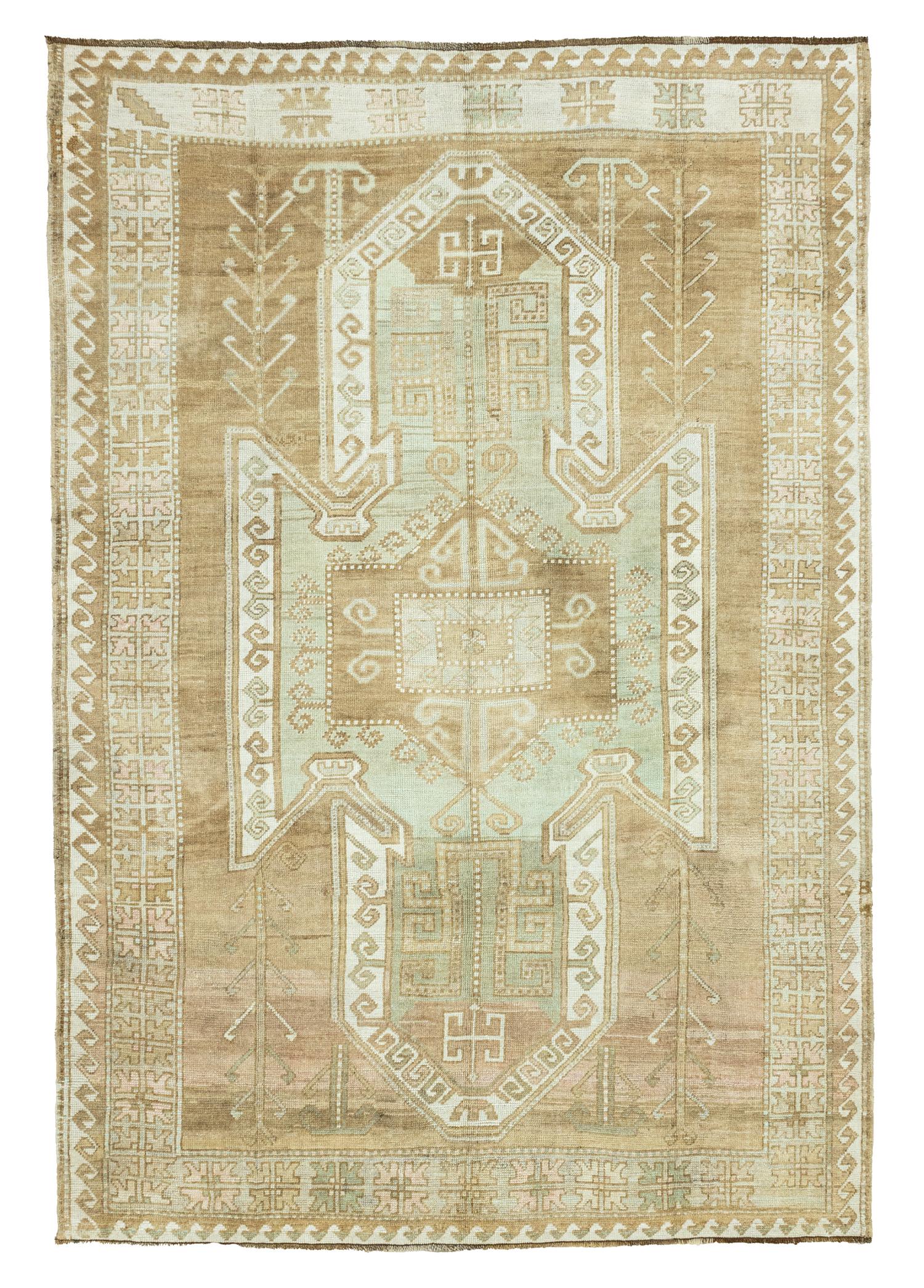 Sara Kars Patterned Hand-Woven Wool Rug 214x314 cm