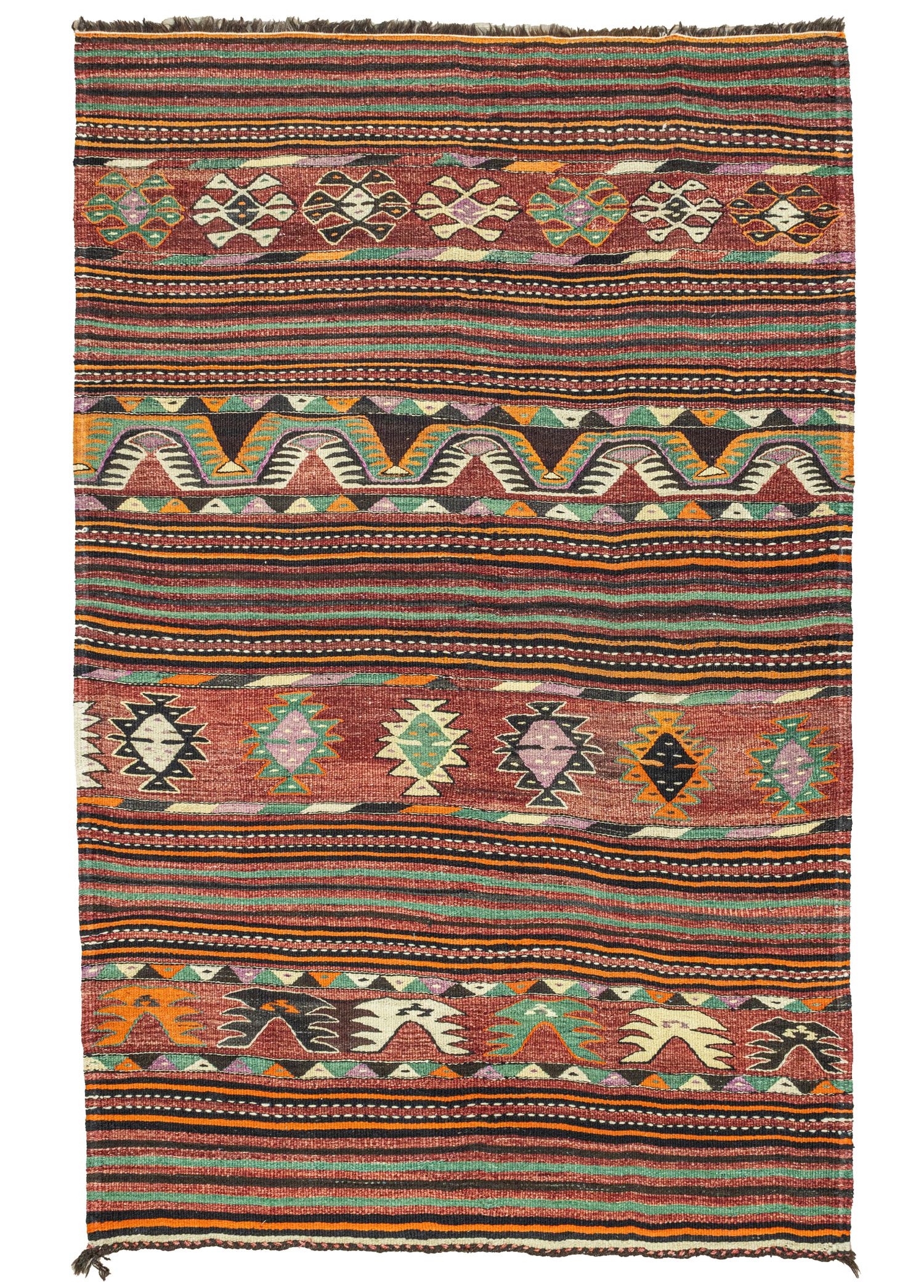 Alaz Ethnic Patterned Handwoven Kilim 145x236 cm