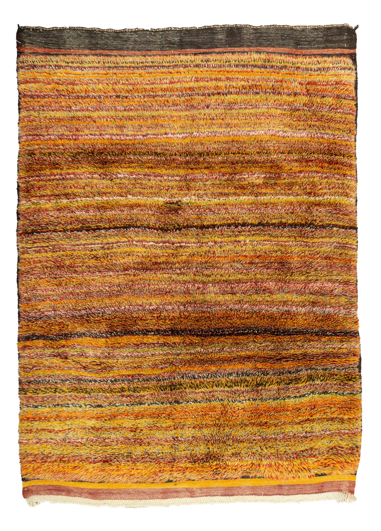 Natura Colorful Hand-Woven Shaggy Rug 128x173 cm