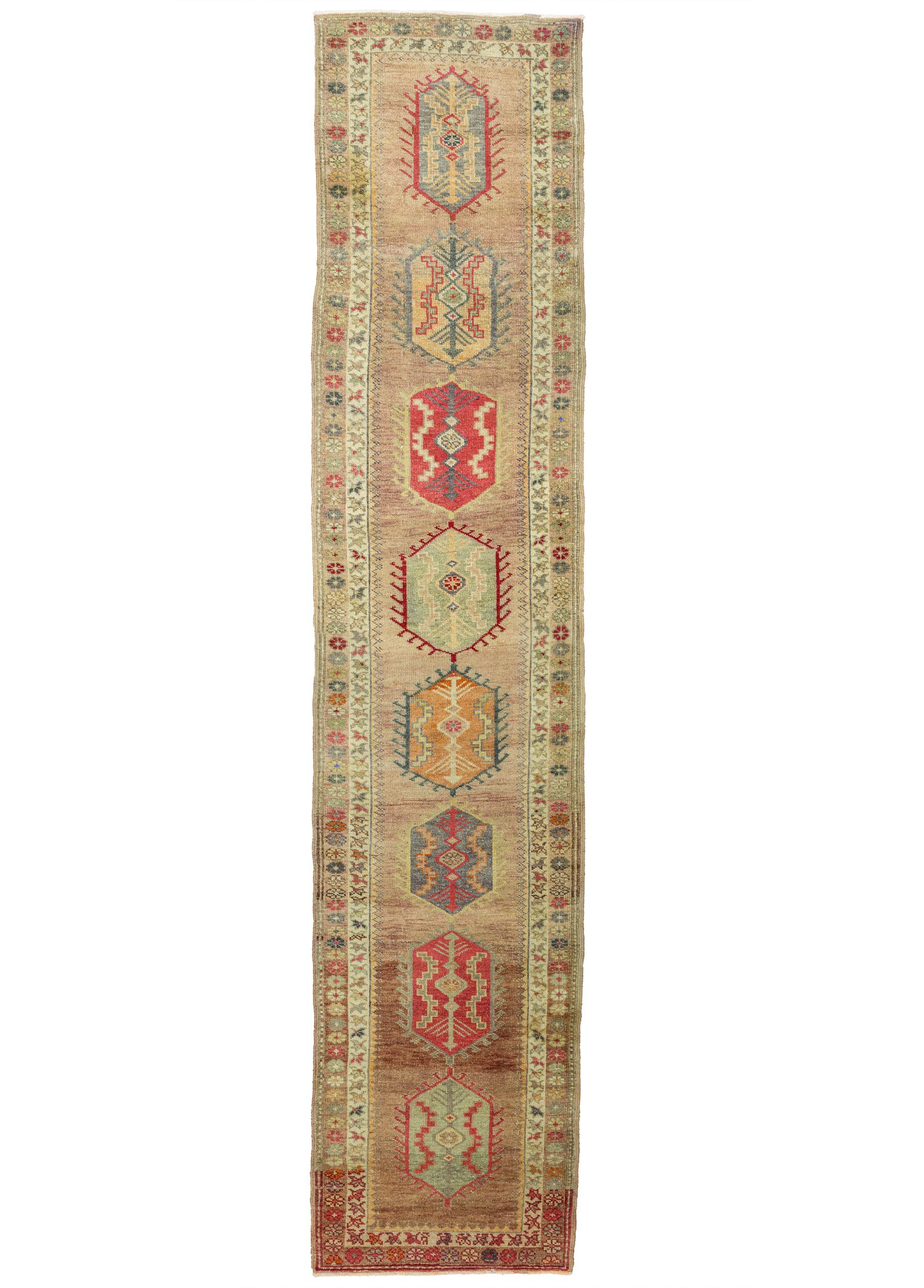 Zahedan Hand-Woven Wool Herki Runner 83x435 cm