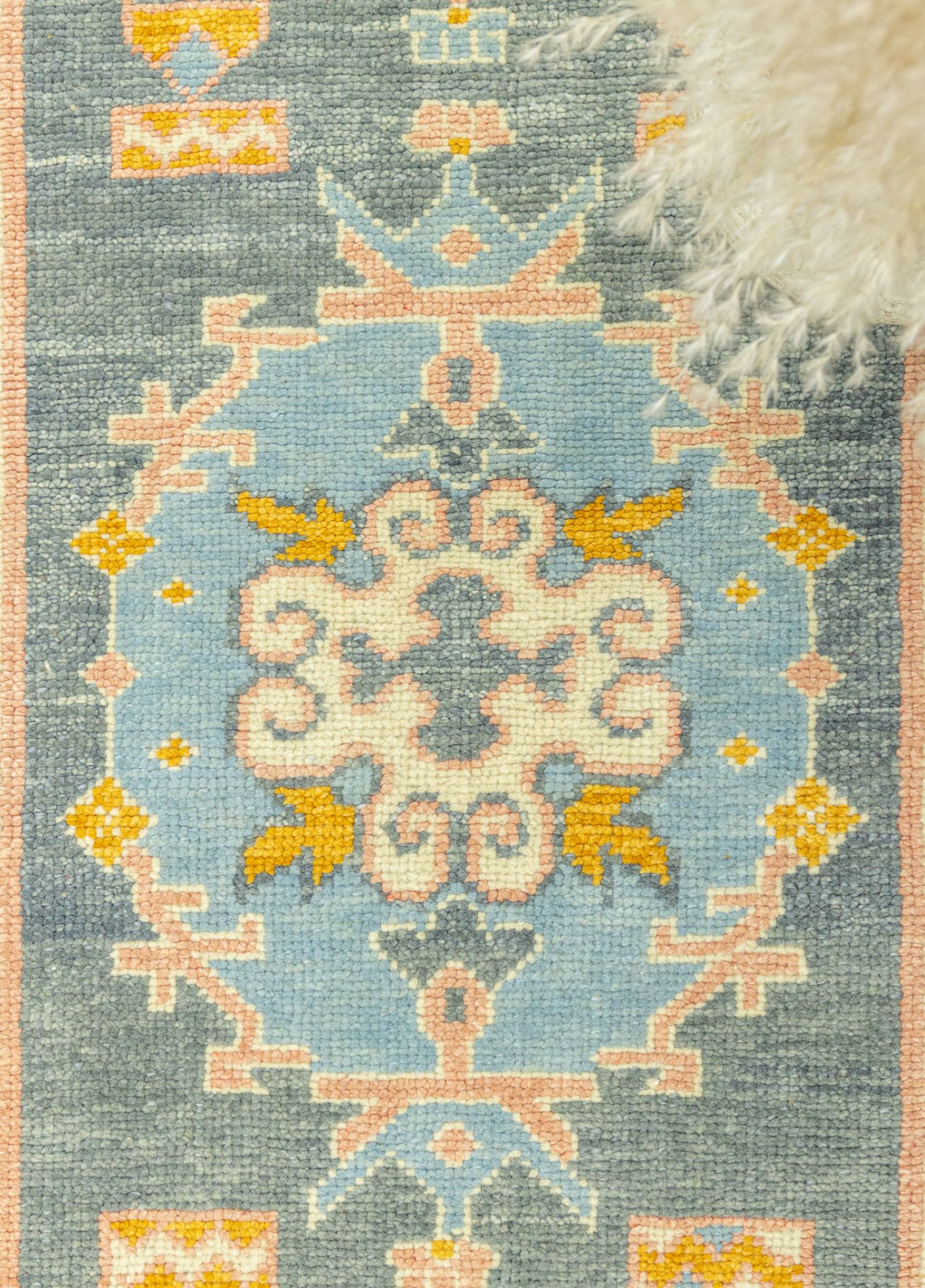 Barlas Handwoven Oushak Runner 79x402 cm