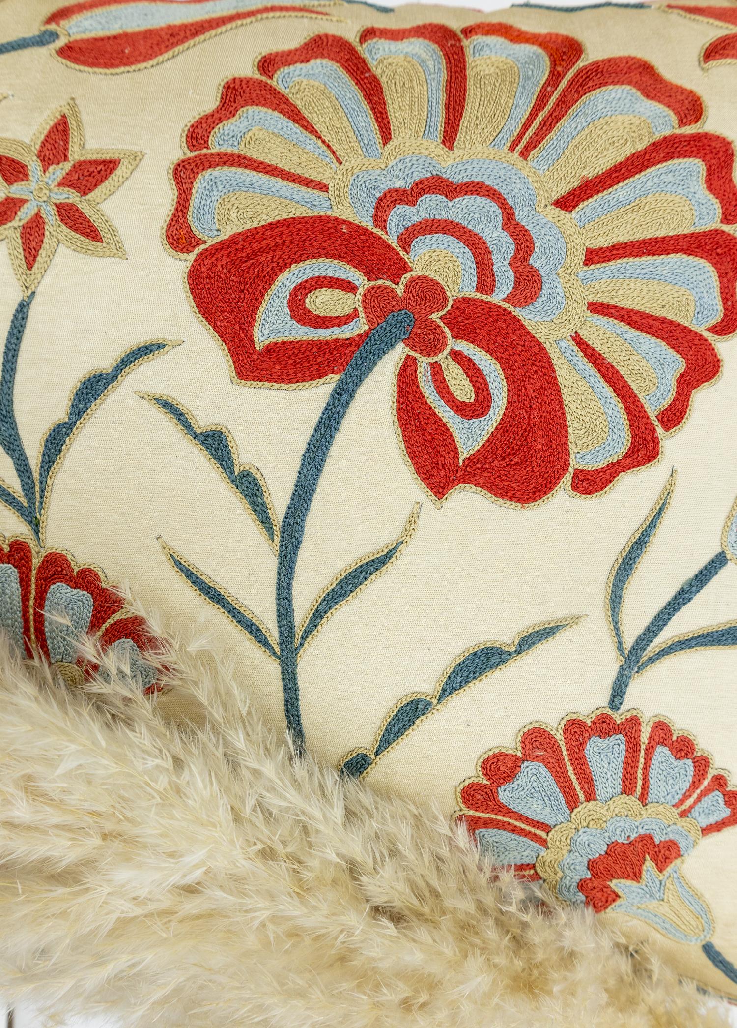 Zuhra El Yapımı İpek Kırlent 50x50 cm