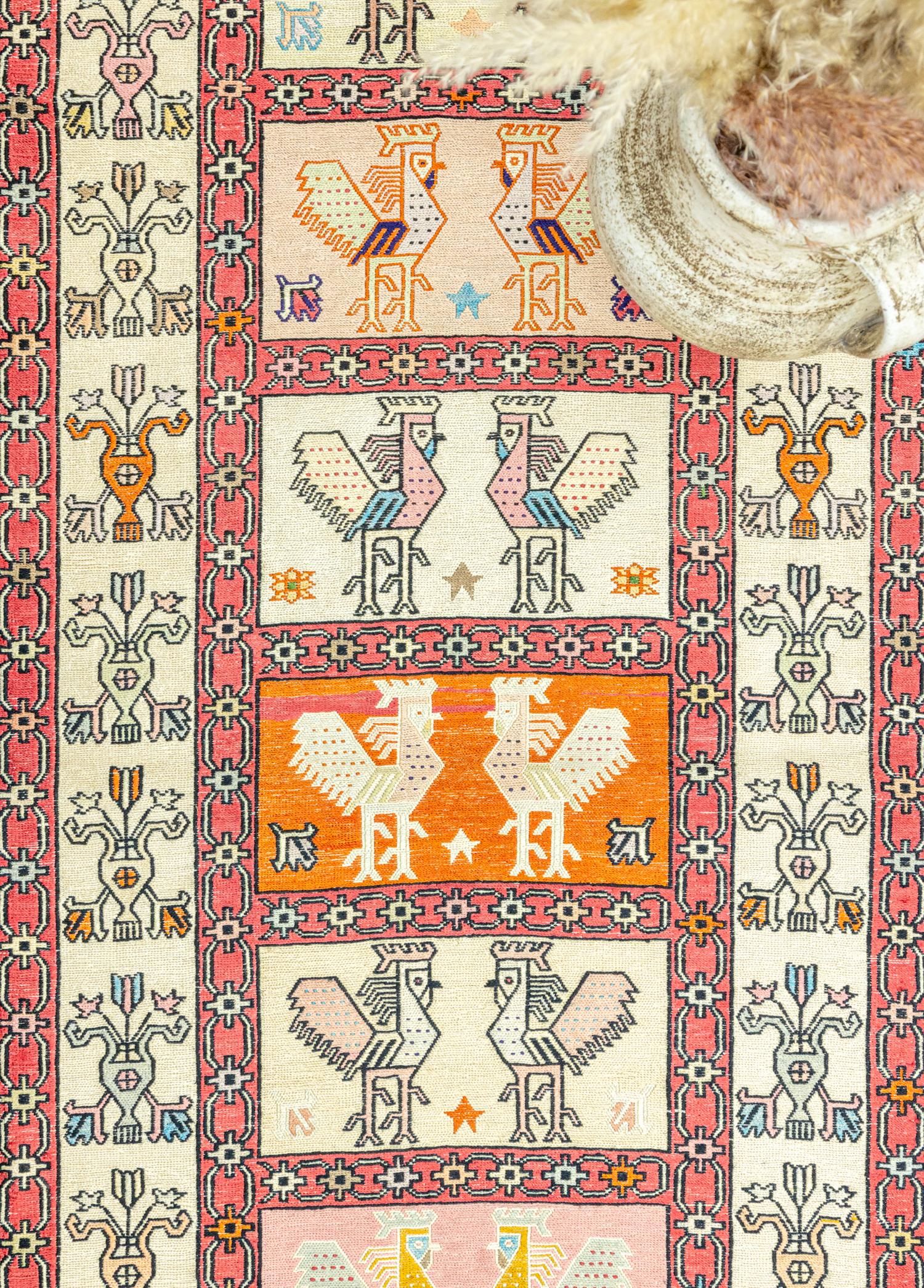 Mirlan Horoz Desenli Sumak Kilim 71x191 cm