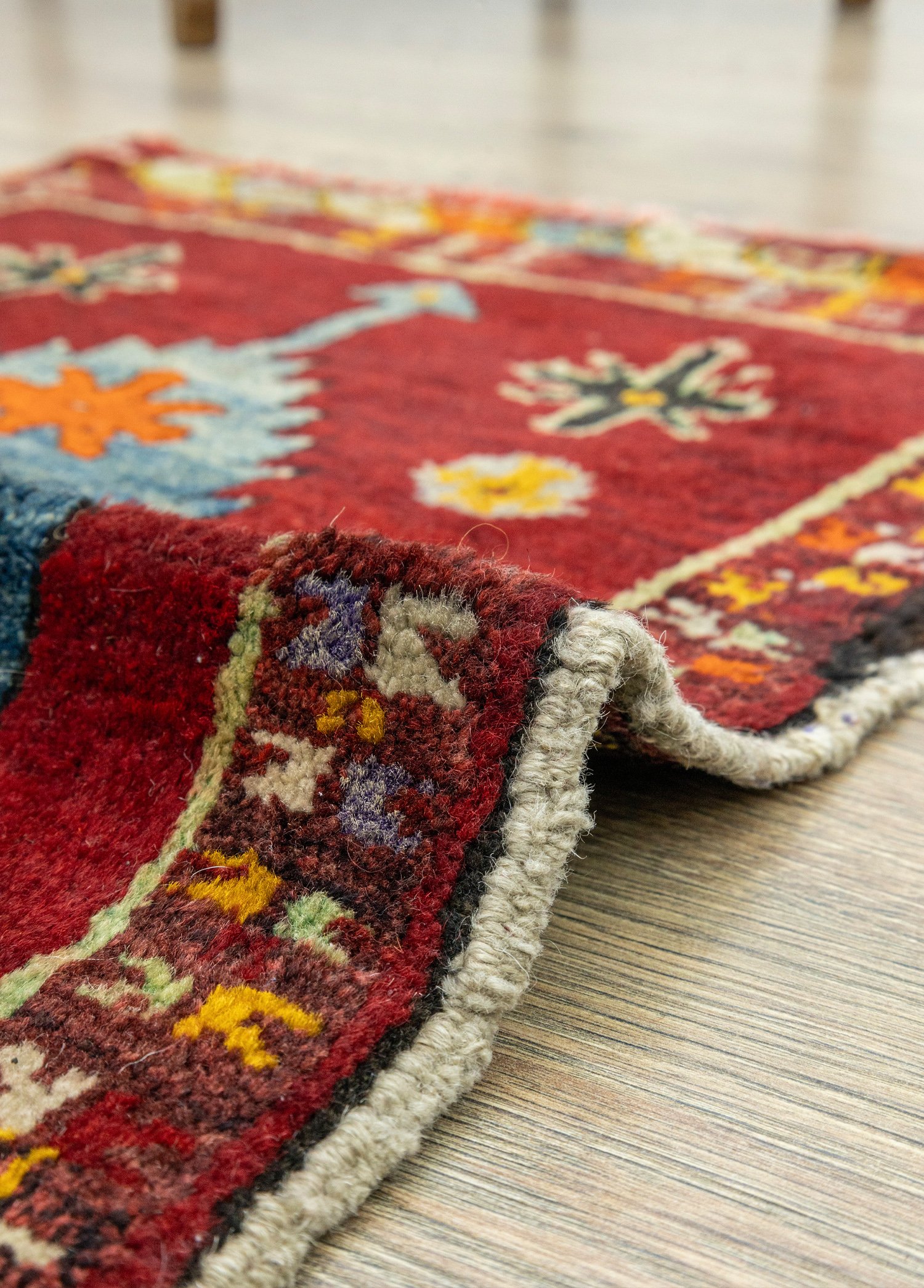 Konya, Hand-Woven Small Antique Rug 52x89 cm