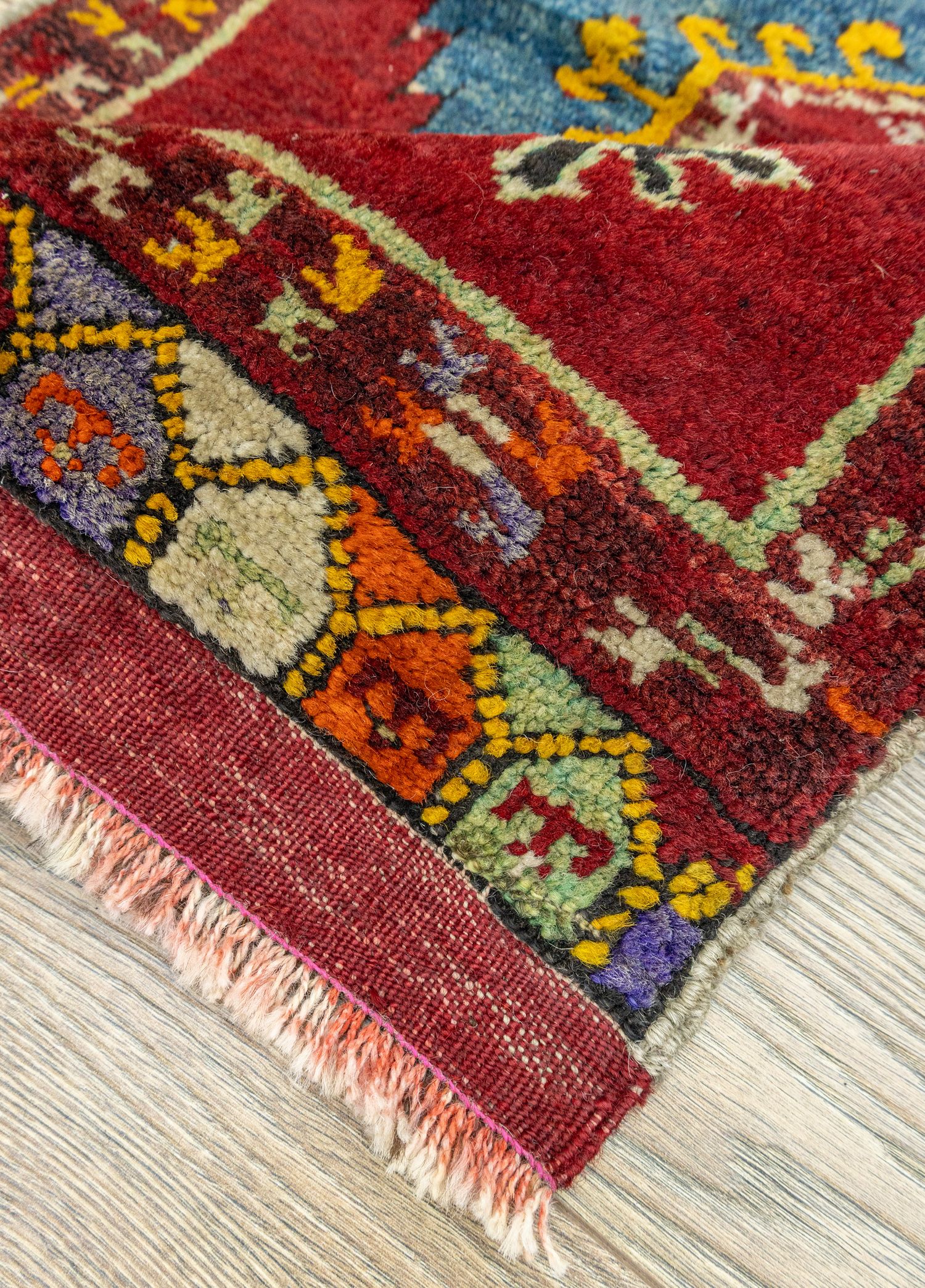 Konya, Hand-Woven Small Antique Rug 52x89 cm