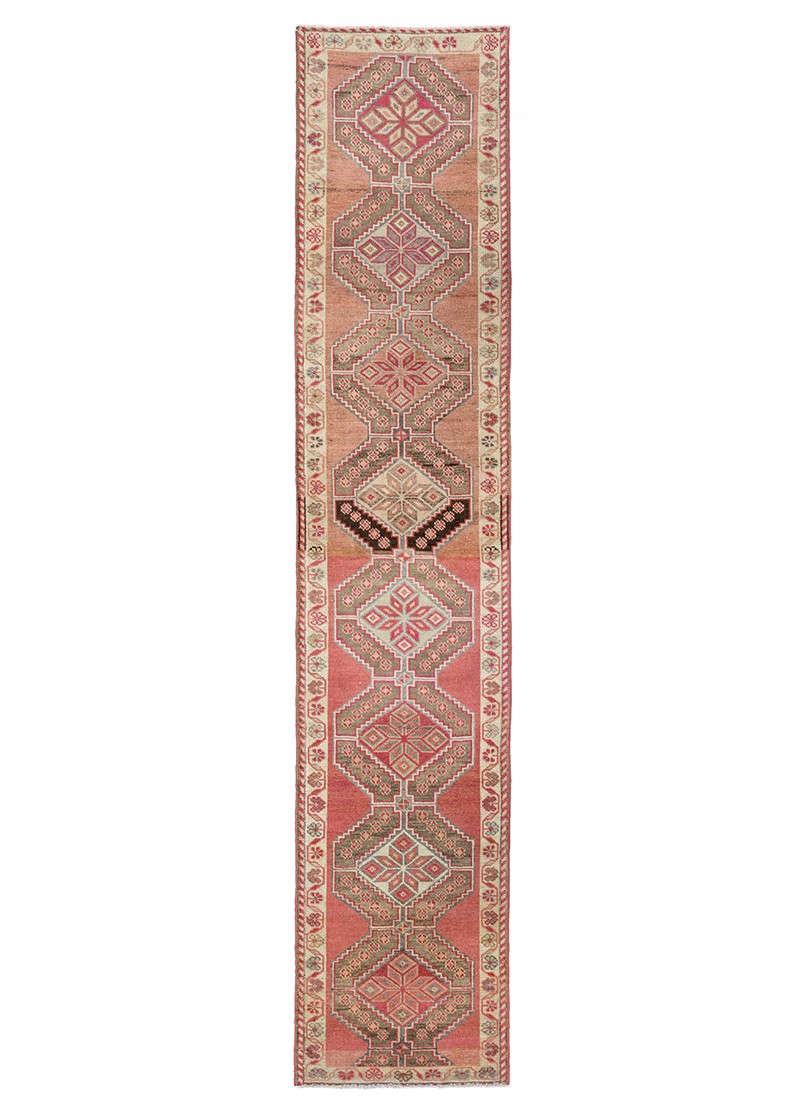 Seyhan Traditional Decorative Wool Runner 2,8x14,3 ft