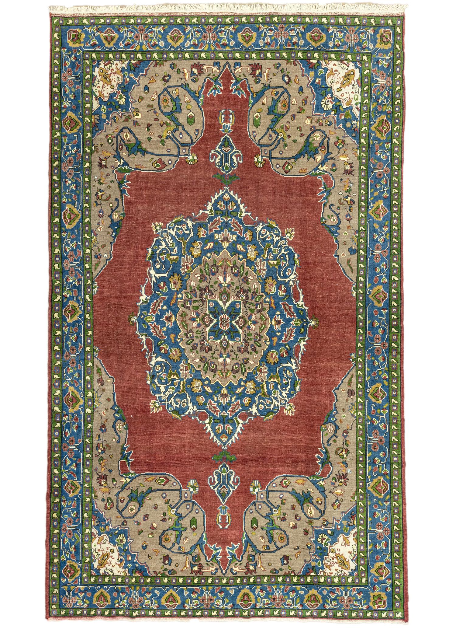 Afya Floral Patterned Handwoven Rug 206x357 cm