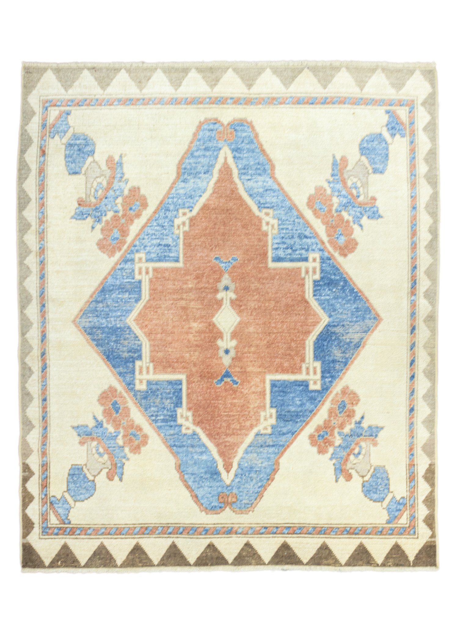 Laine Handwoven Wool Oushak Rug 150x170 cm