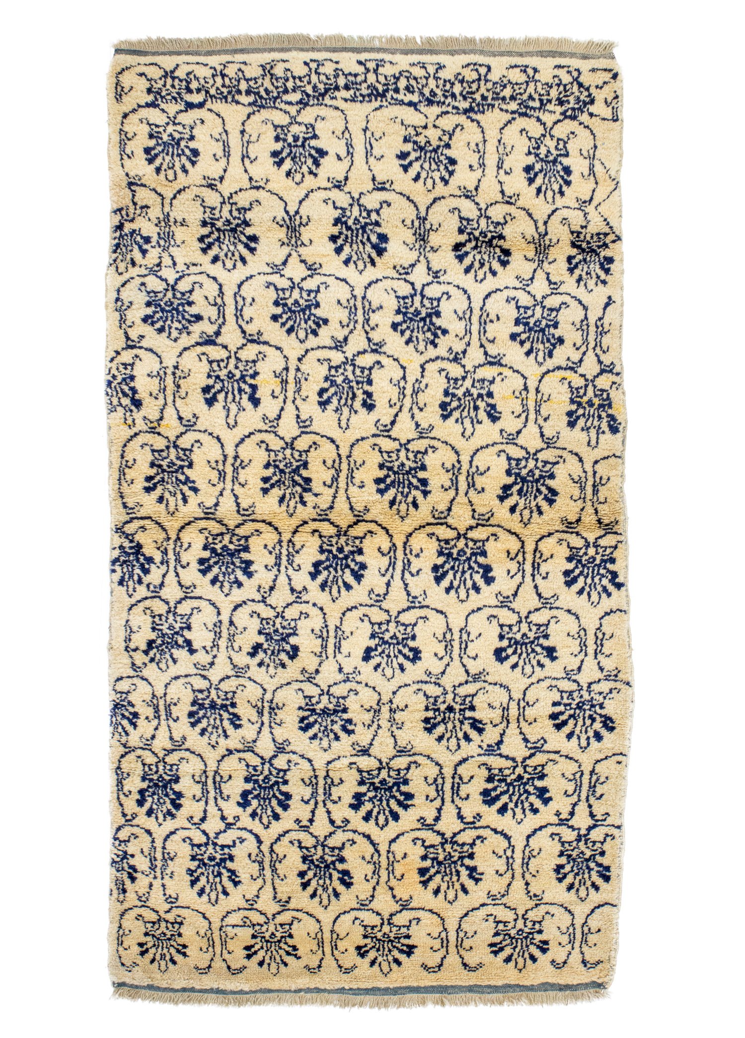 Eris Vintage Oriental Pattern Tulu Carpet 109x211 cm