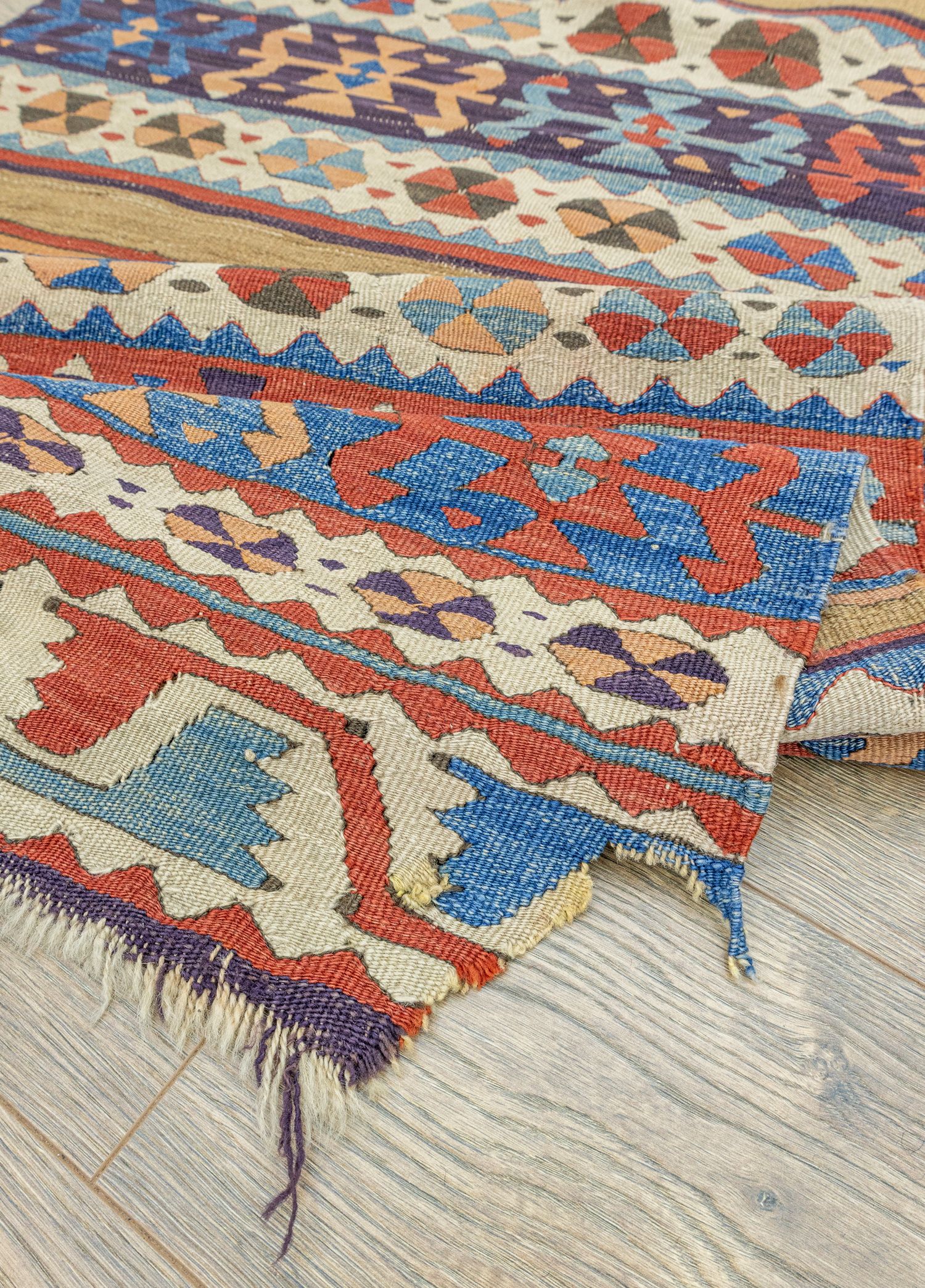 Konya, Karapınar Handwoven Antique Kilim Runner