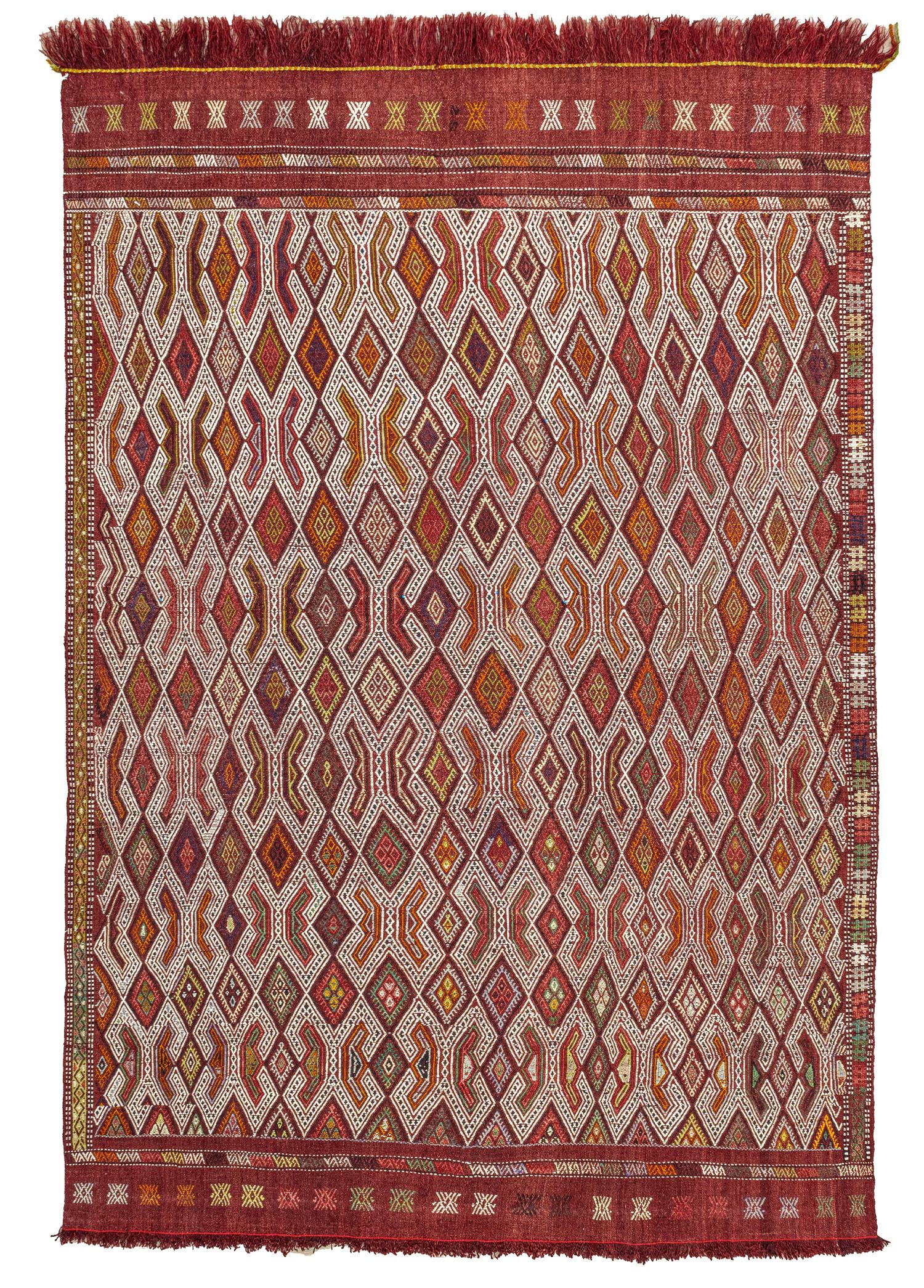 Alvin Ethnic Patterned Hand-Woven Cicim Kilim 160x230 cm