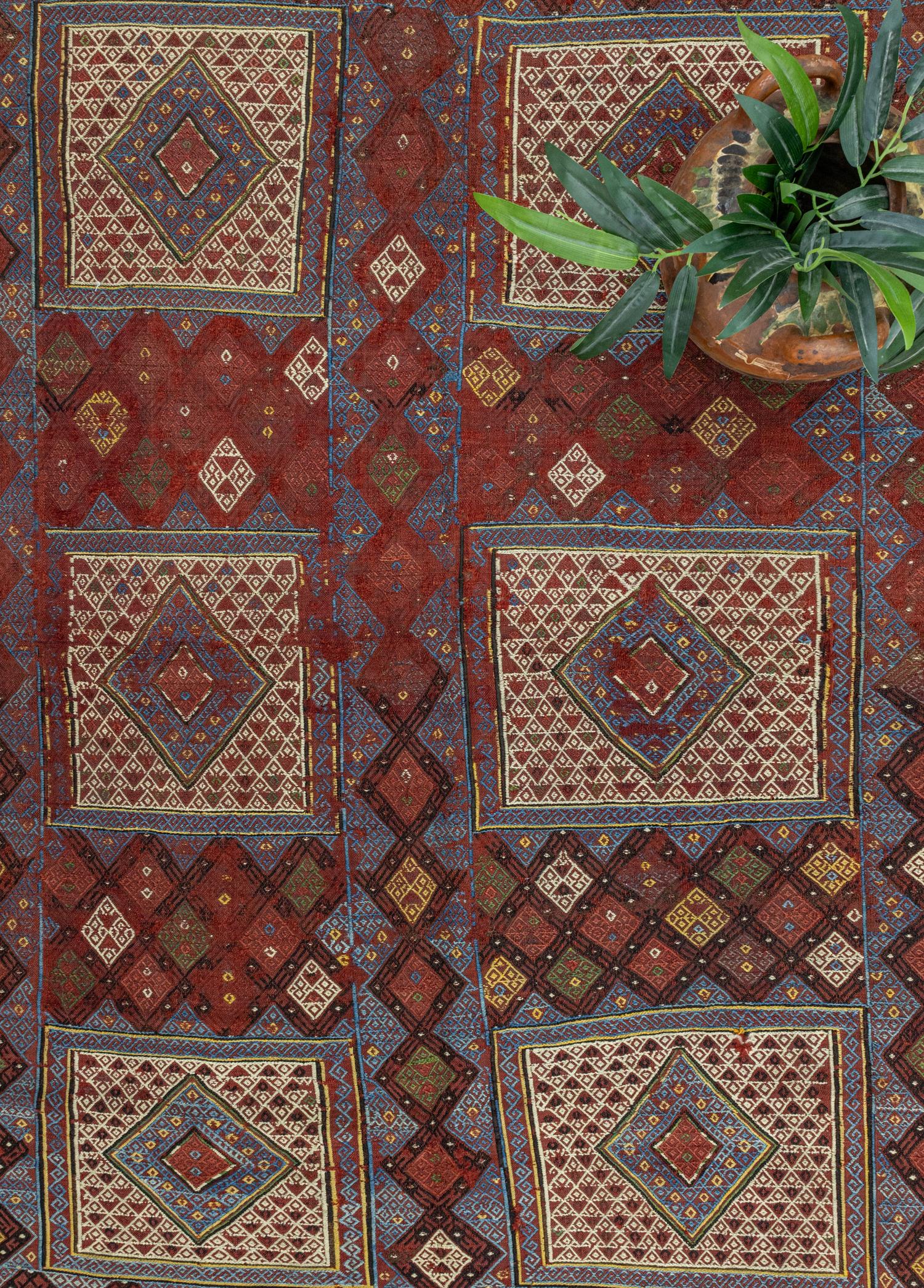 Konya, El Dokuma Antika Cicim Kilim 170x230 cm