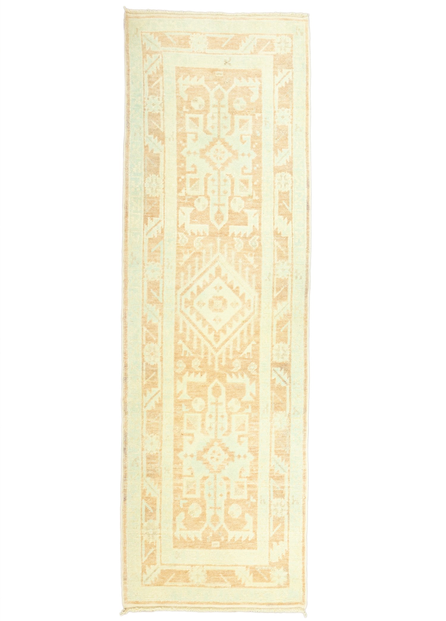 Baler Geometric Patterned Handwoven Runner 84x283 cm