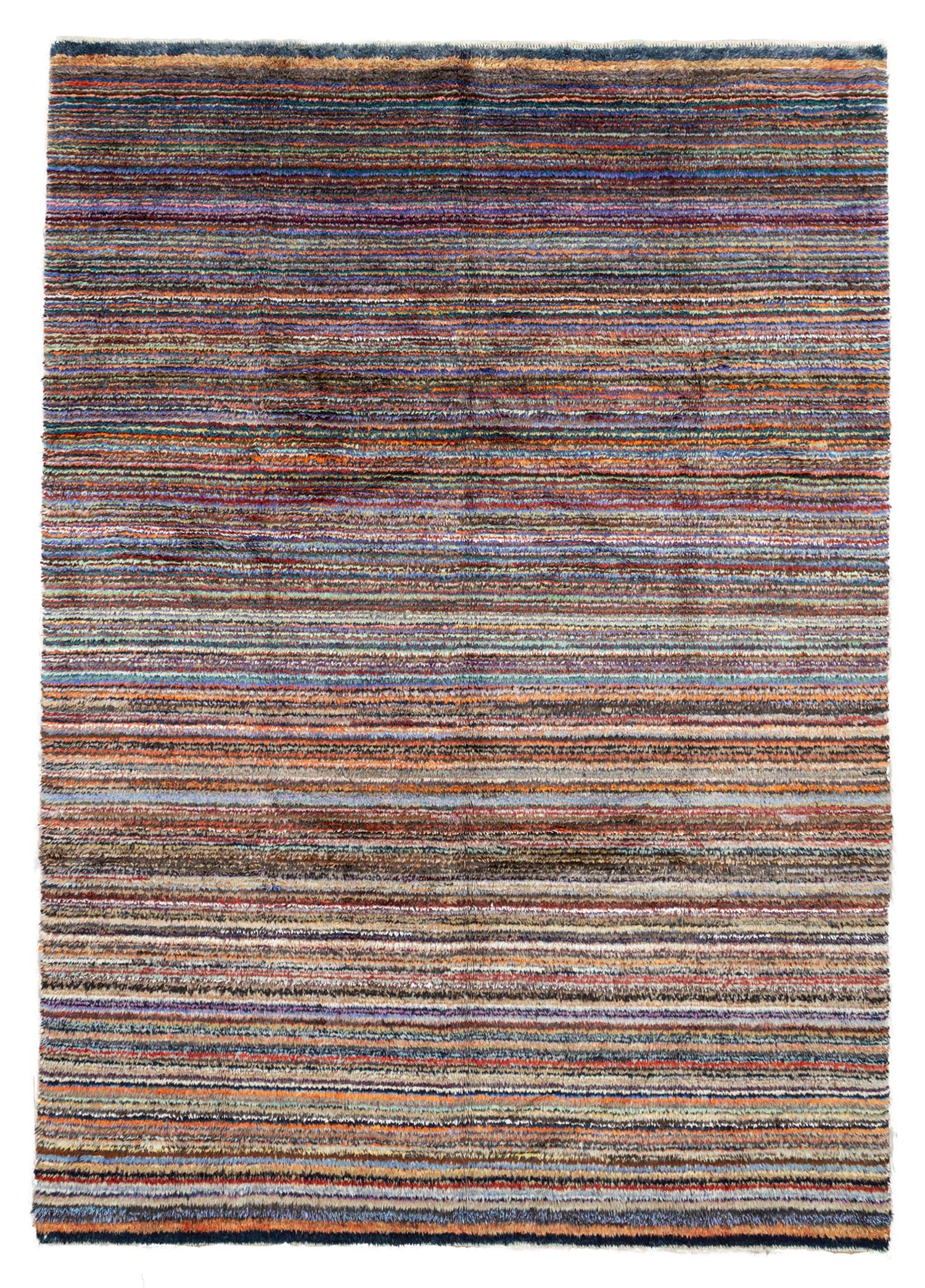 Tiznit Hand-Woven Bohemian Colorful Wool Rug 232x322 cm