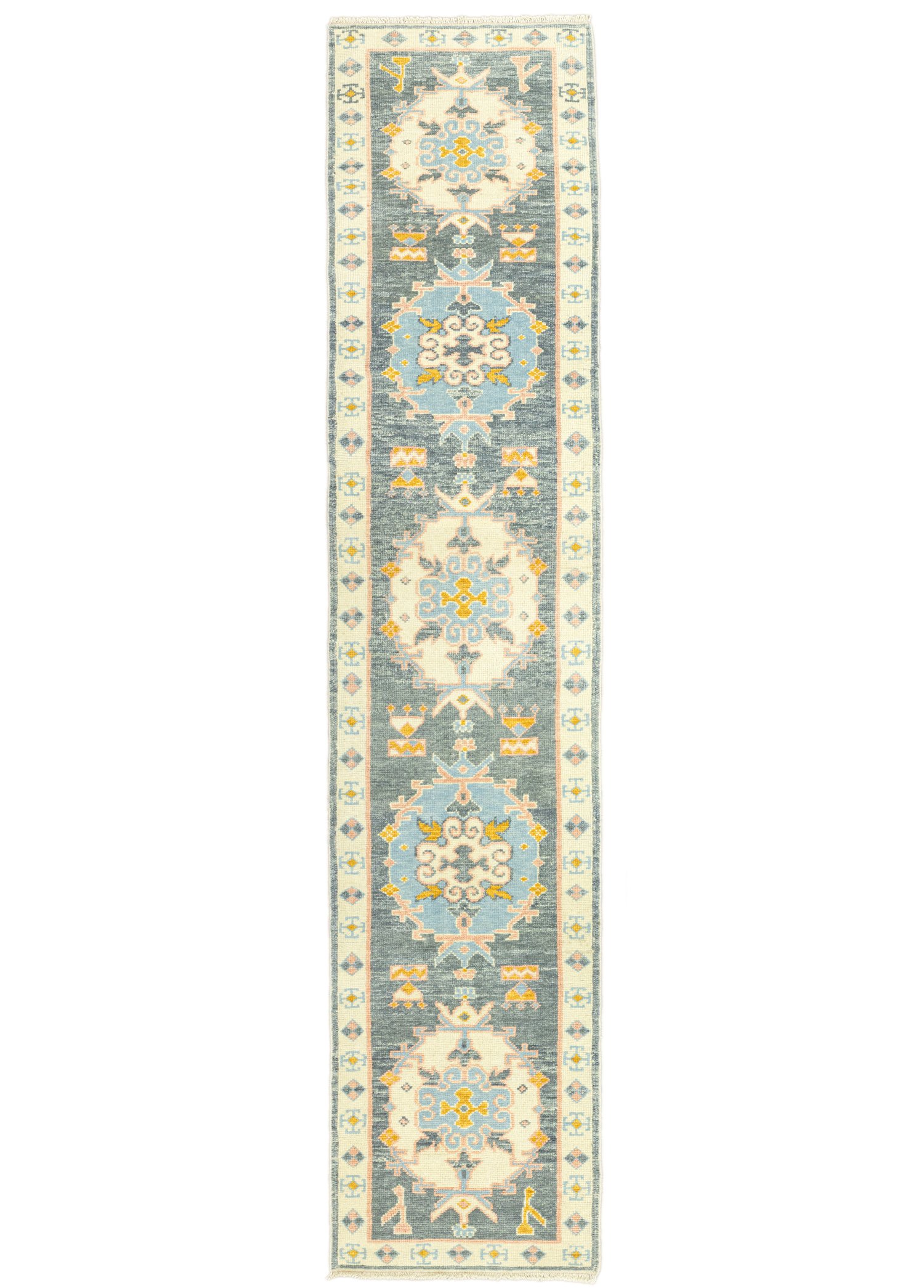 Barlas Handwoven Oushak Runner 79x402 cm