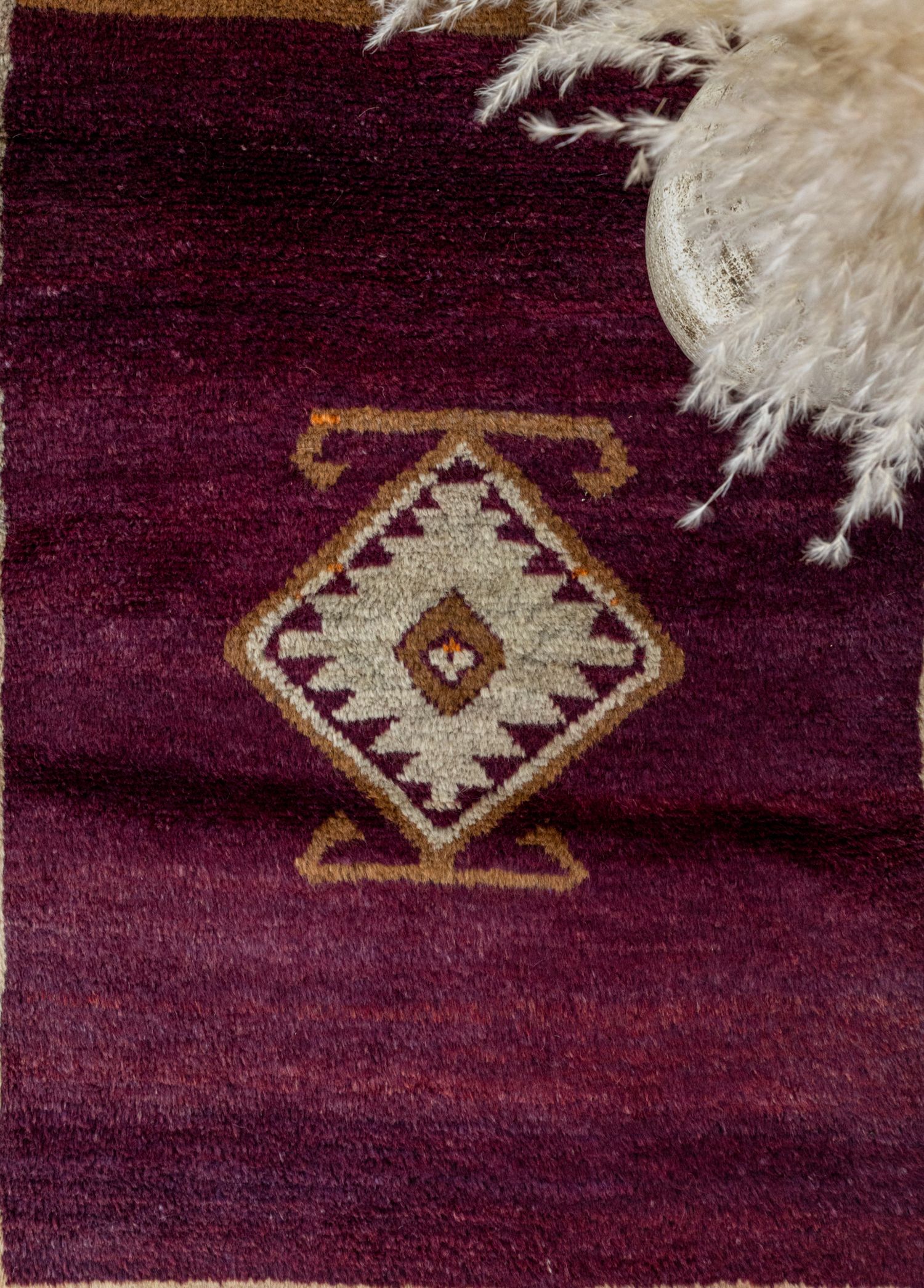Selvan Primitive Patterned Shaggy Style Rug 119x164 cm