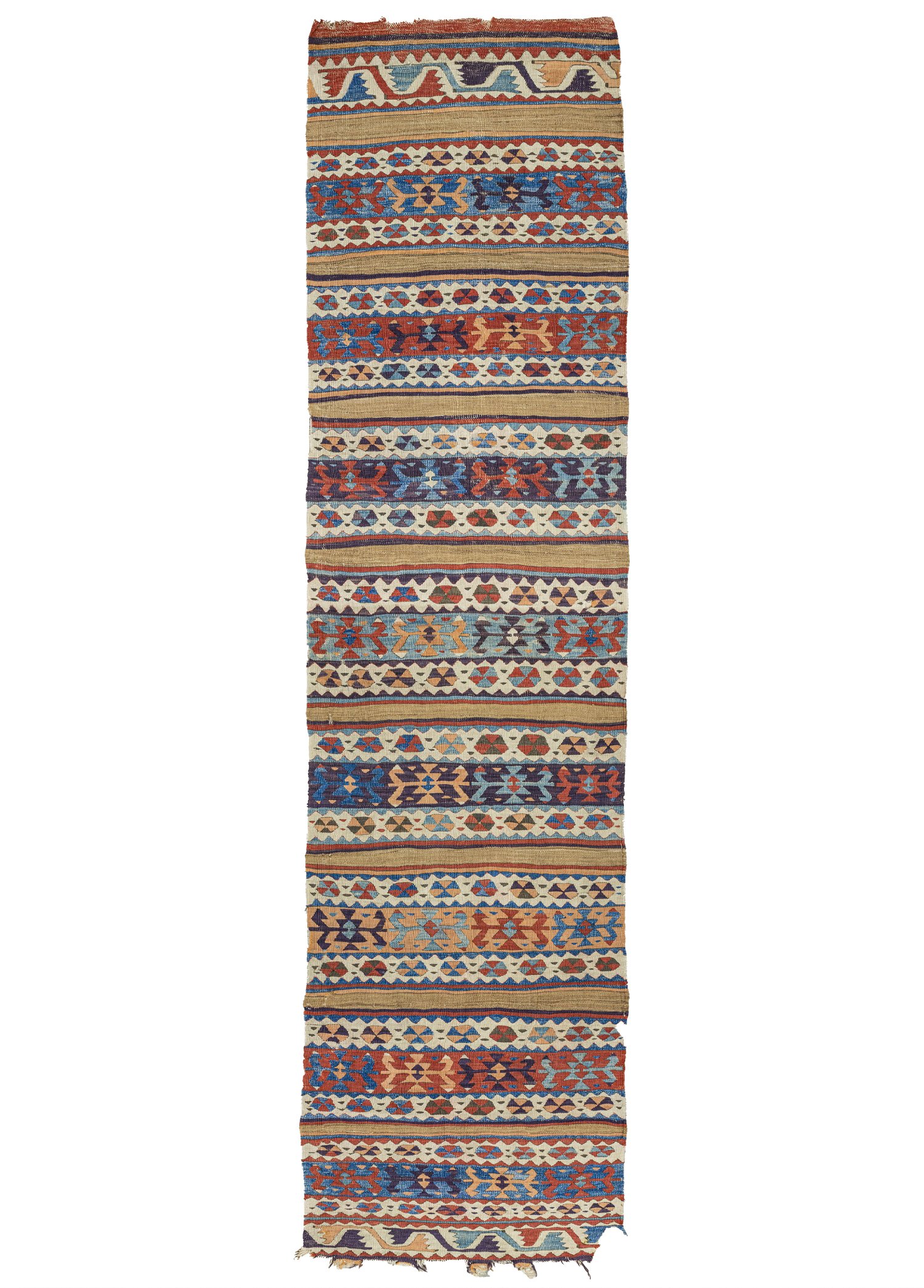 Konya, Karapınar Handwoven Antique Kilim Runner