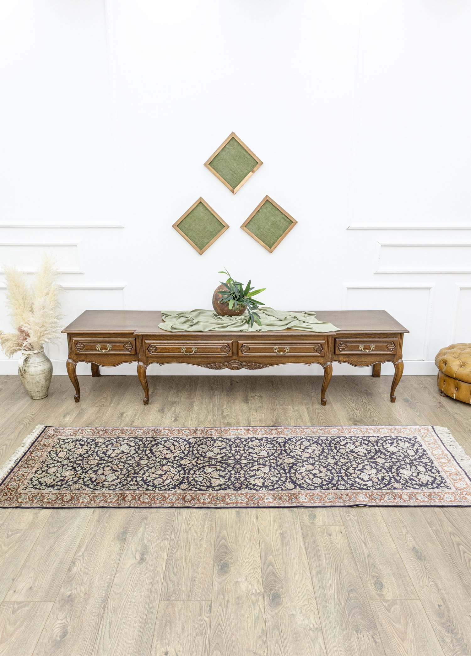 Pelar El Dokuma İpek Yolluk Halı 78x240 cm