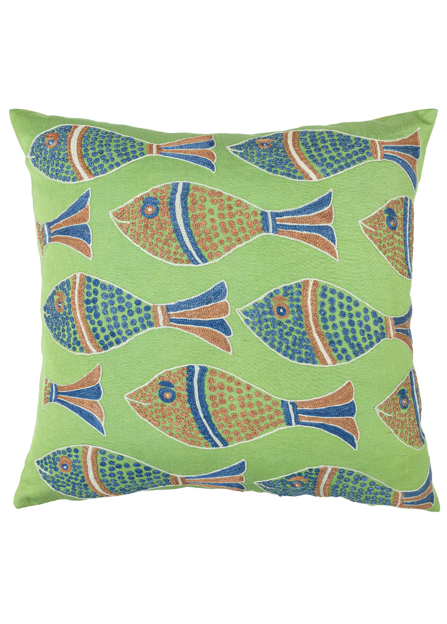 Kiyra Balık Desenli Modern Kırlent 50x50 cm