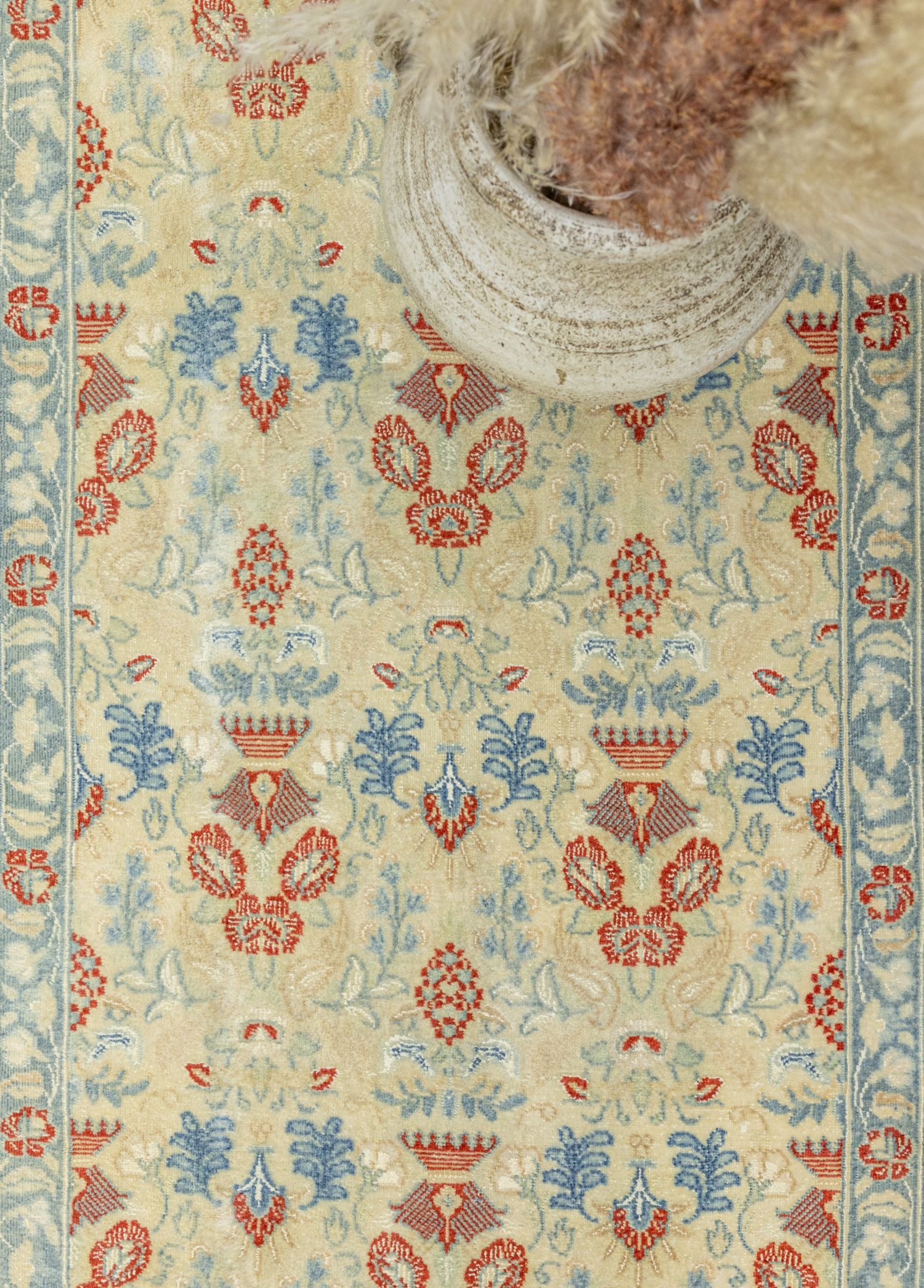Tebriz Floral Tasarımlı İran Yolluk 71x366 cm
