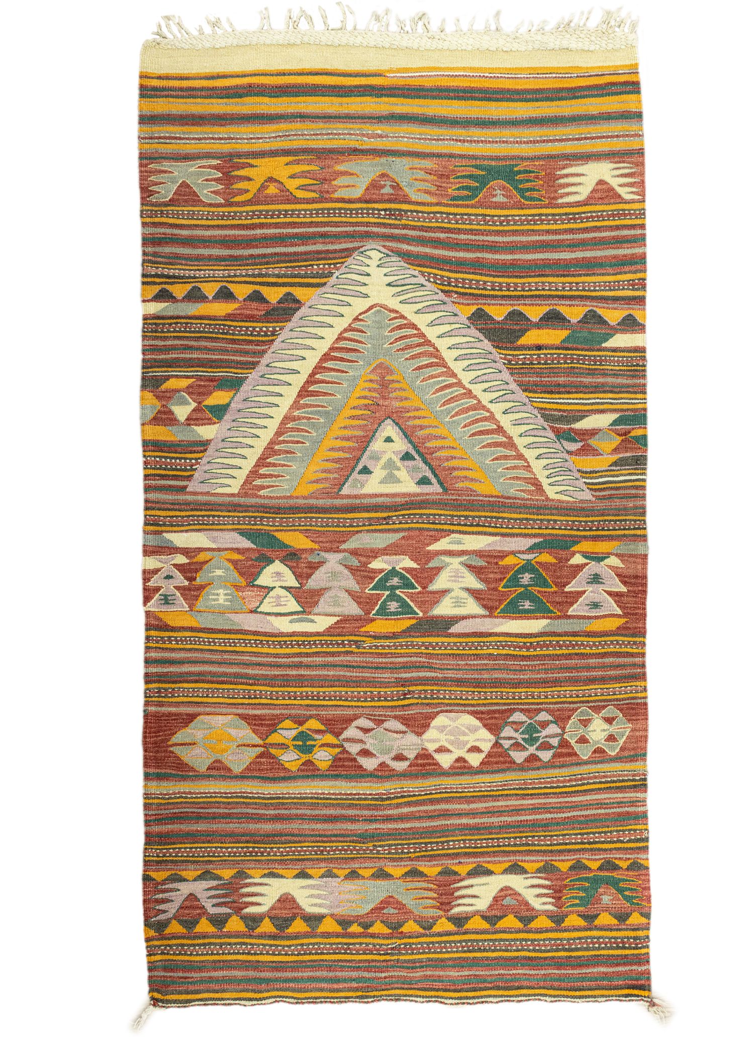 Dirse Renkli El Dokuma Kilim 117x213 cm