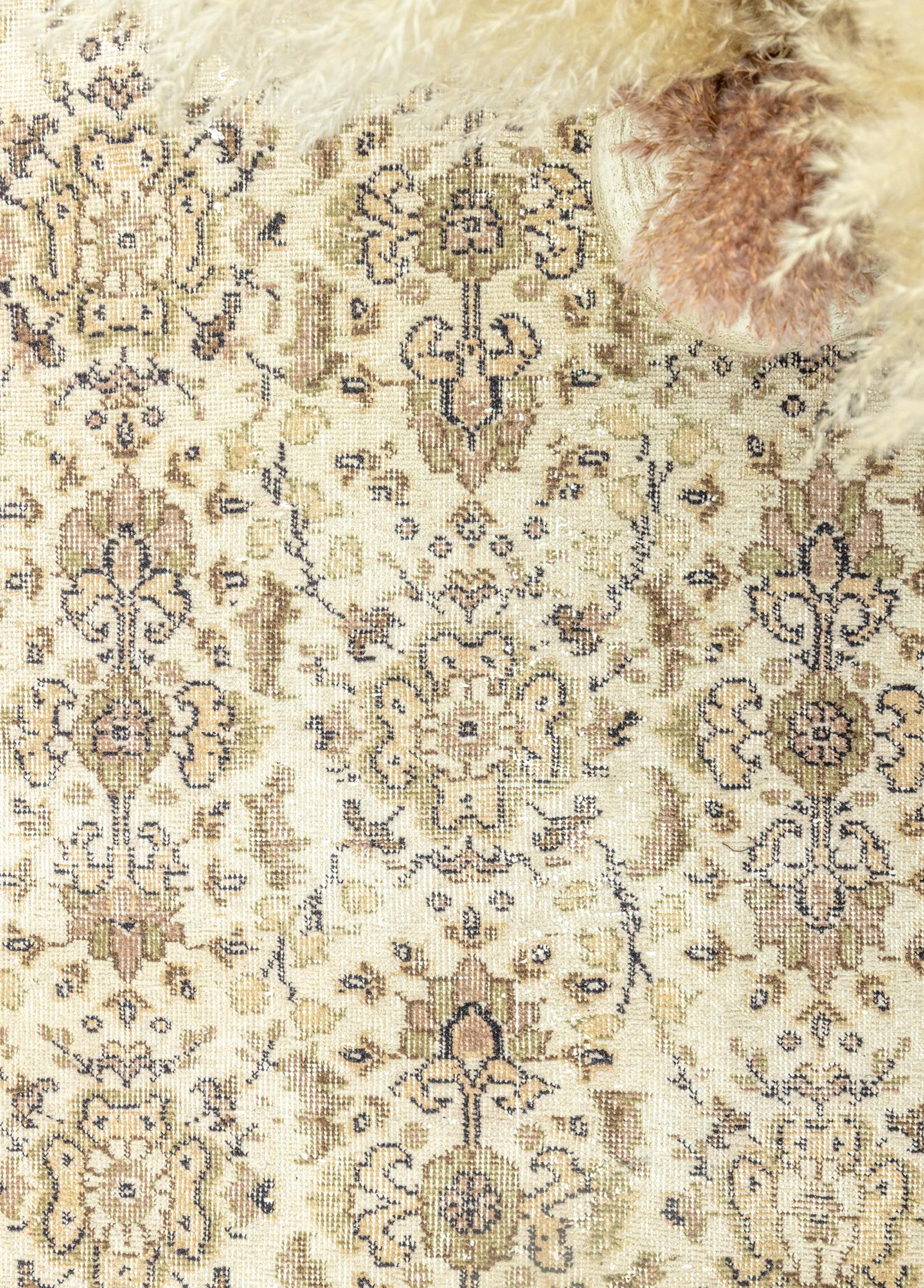 Fida Natural El Dokuma Vintage Halı 113x202 cm
