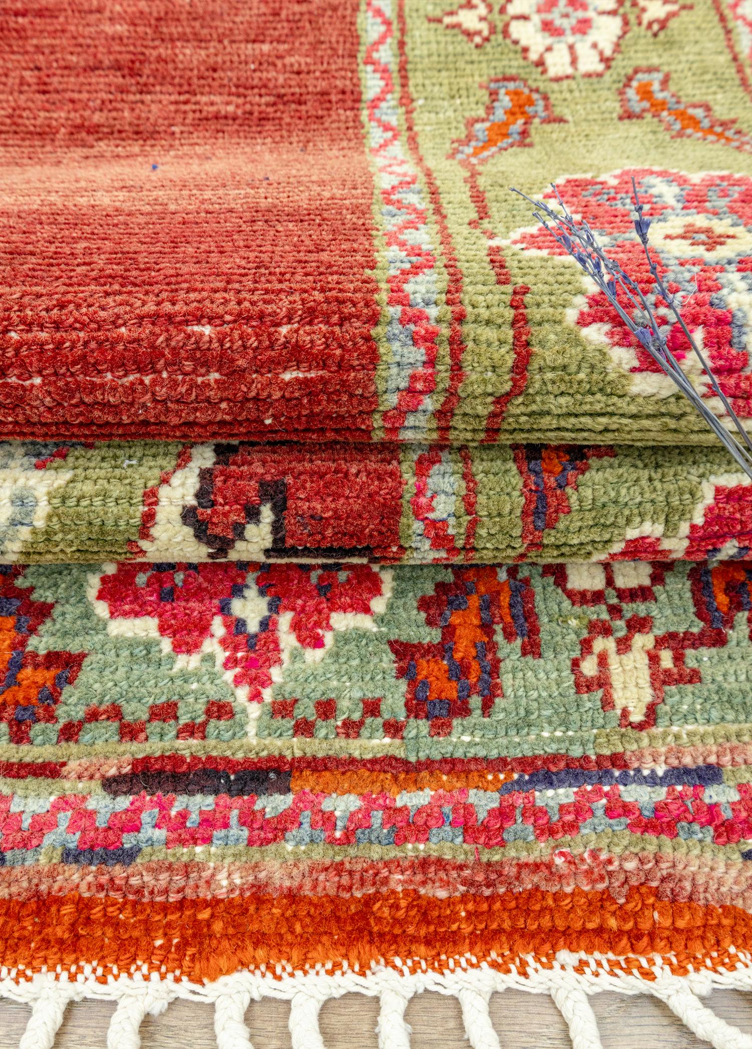 Camel Red Hand-Woven Rug 207x286 cm