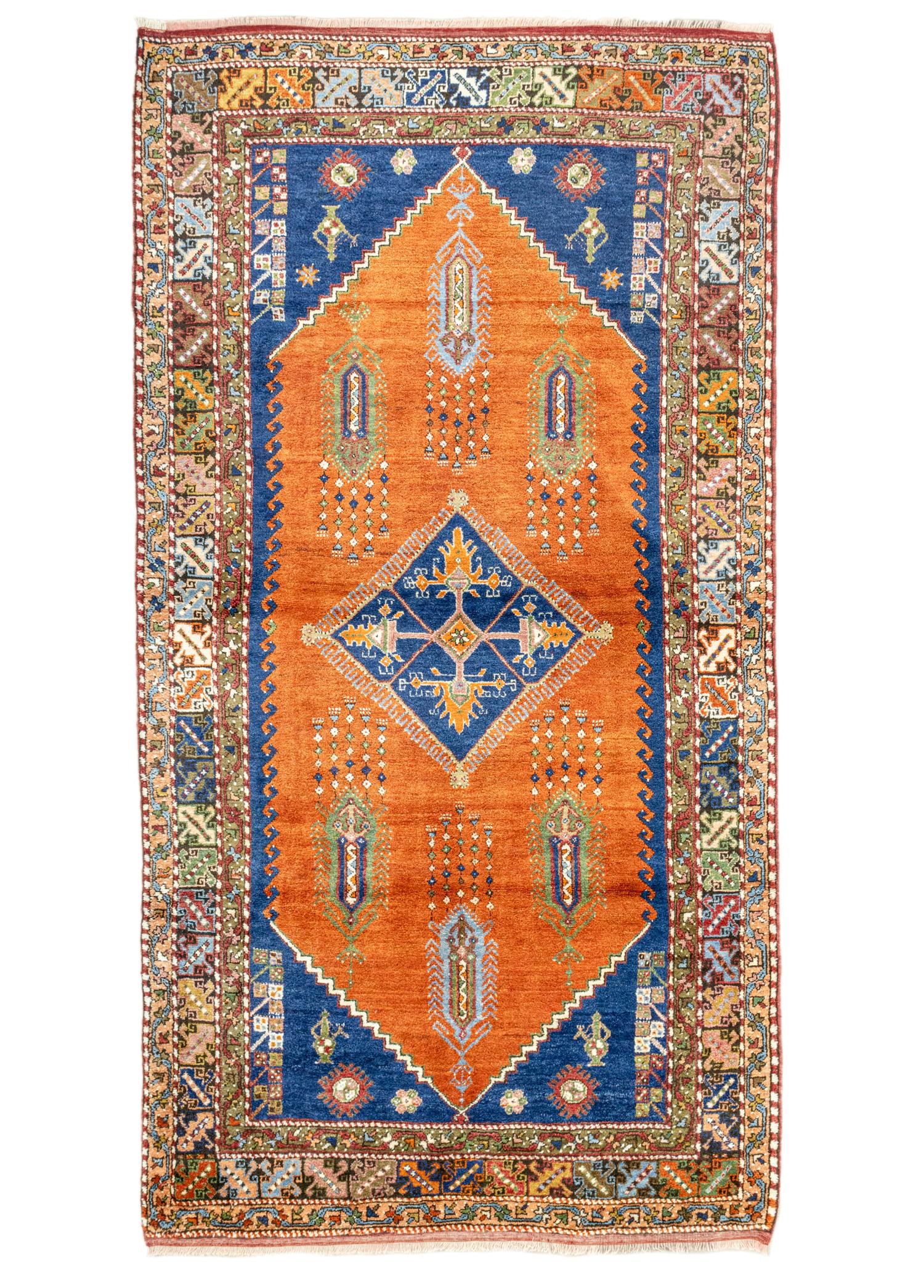 Almada Handwoven Orange Dazkırı Rug 165x312 cm