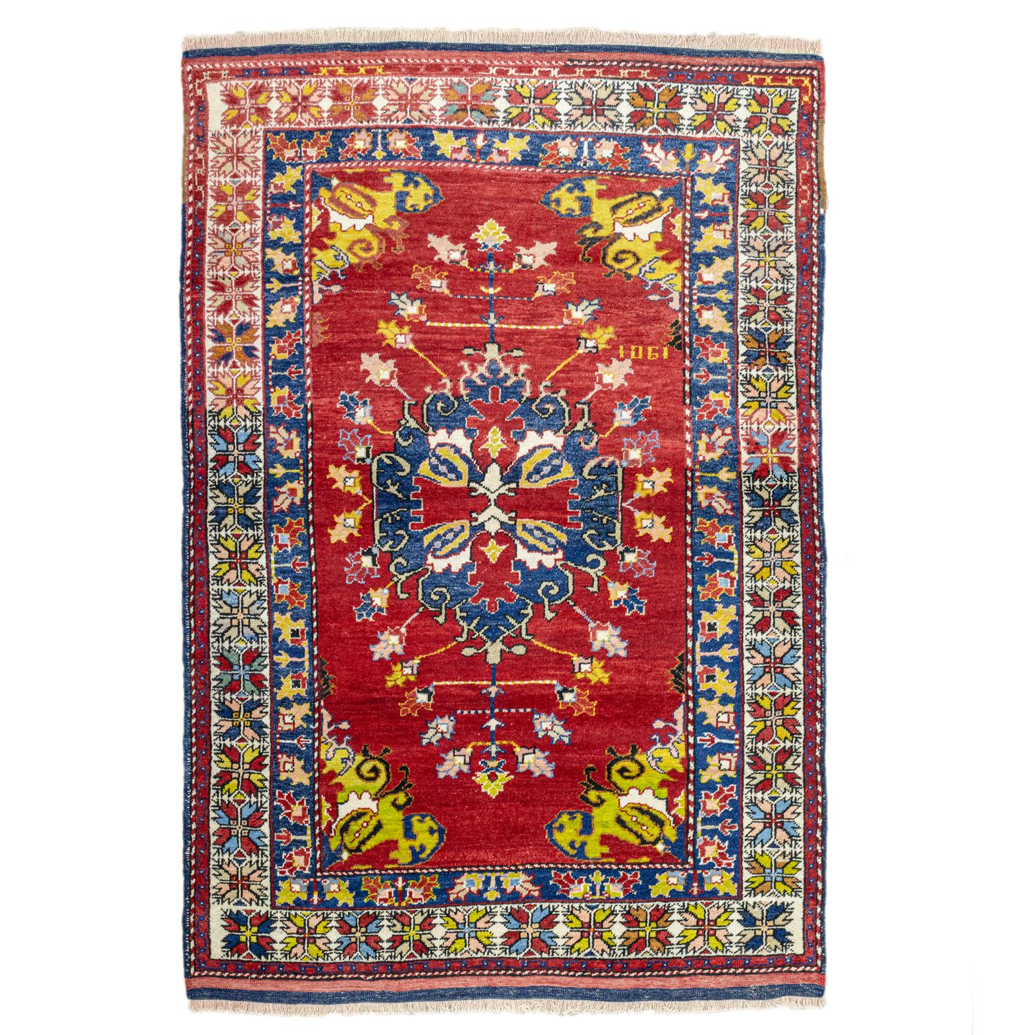 Yavı Handwoven Red Wool Rug 157x207 cm