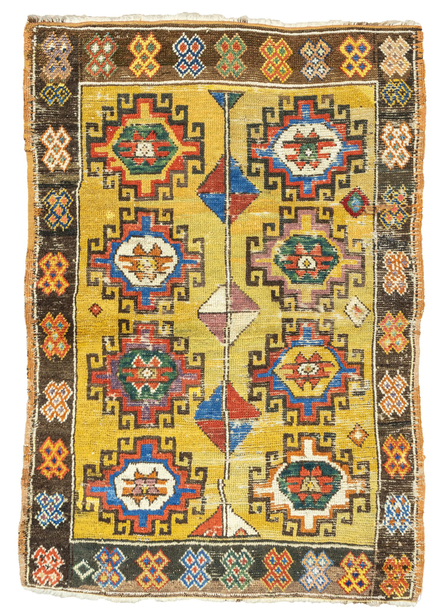 Nevşehir, Cappadocia Hand-Woven Antique Rug 98x140 cm