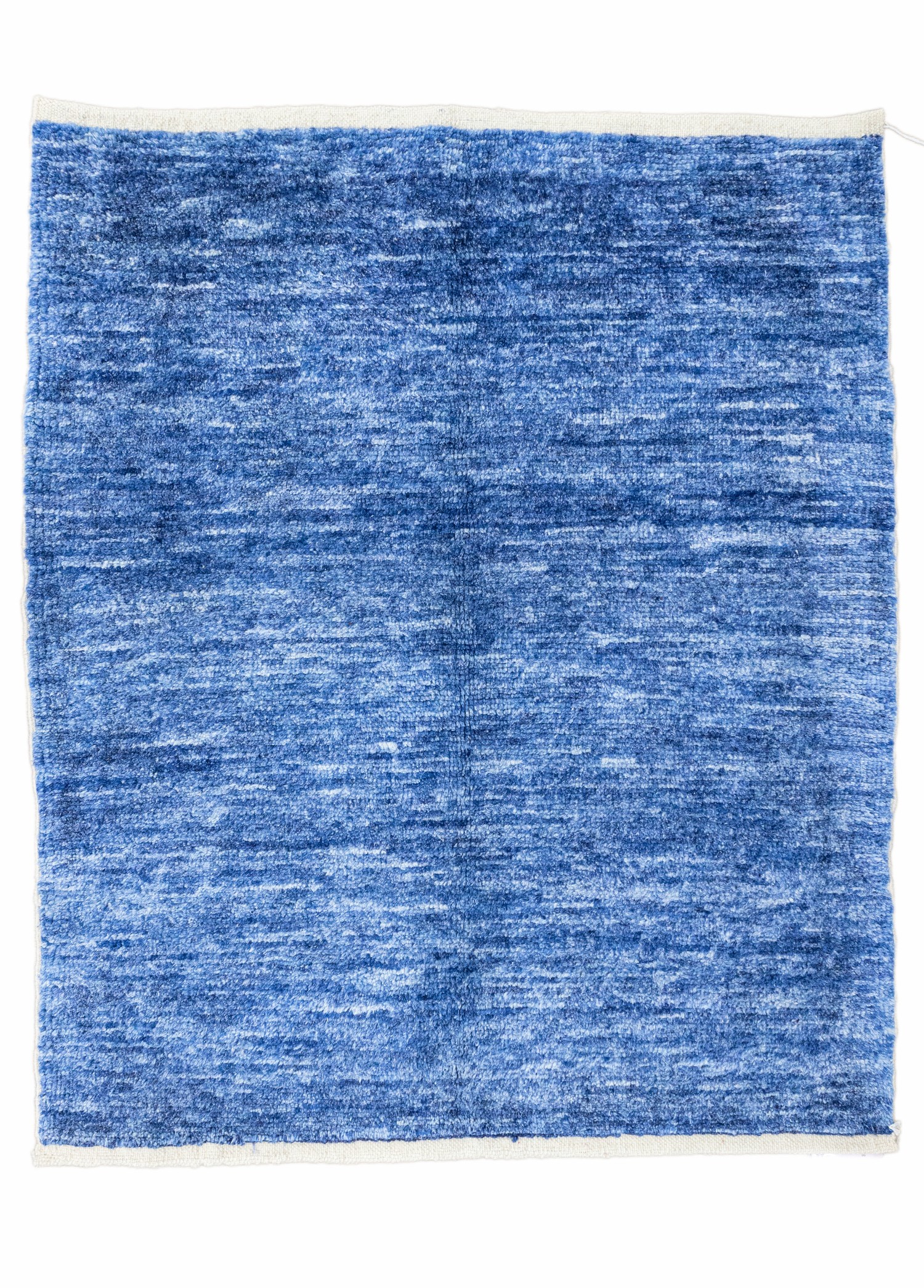 Kaunos Hand-Woven Blue Hemp Rug 104x114 cm