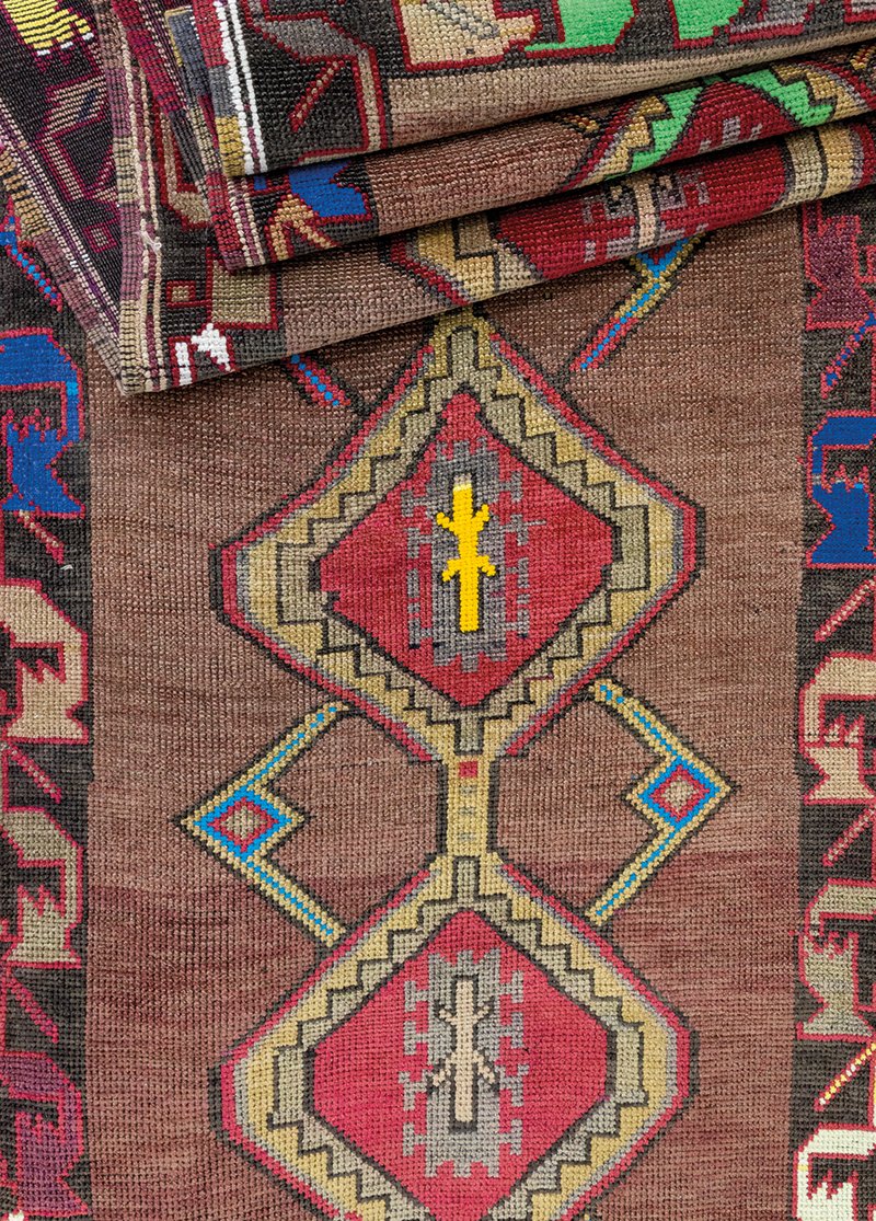 Eli Belinde Pattern Wool Runner 2,9x10.9 ft