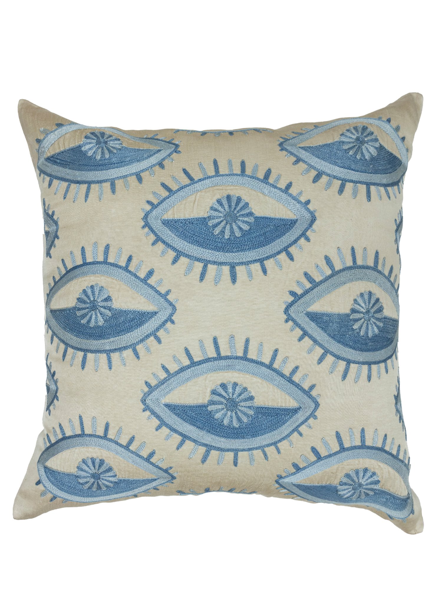 Kadio Eyes Patterned Handmade Cushion 50x50 cm