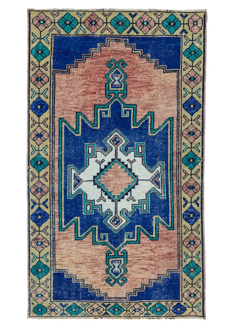 Akay Vintage Ethnic Pattern Carpet 3x5,1 ft