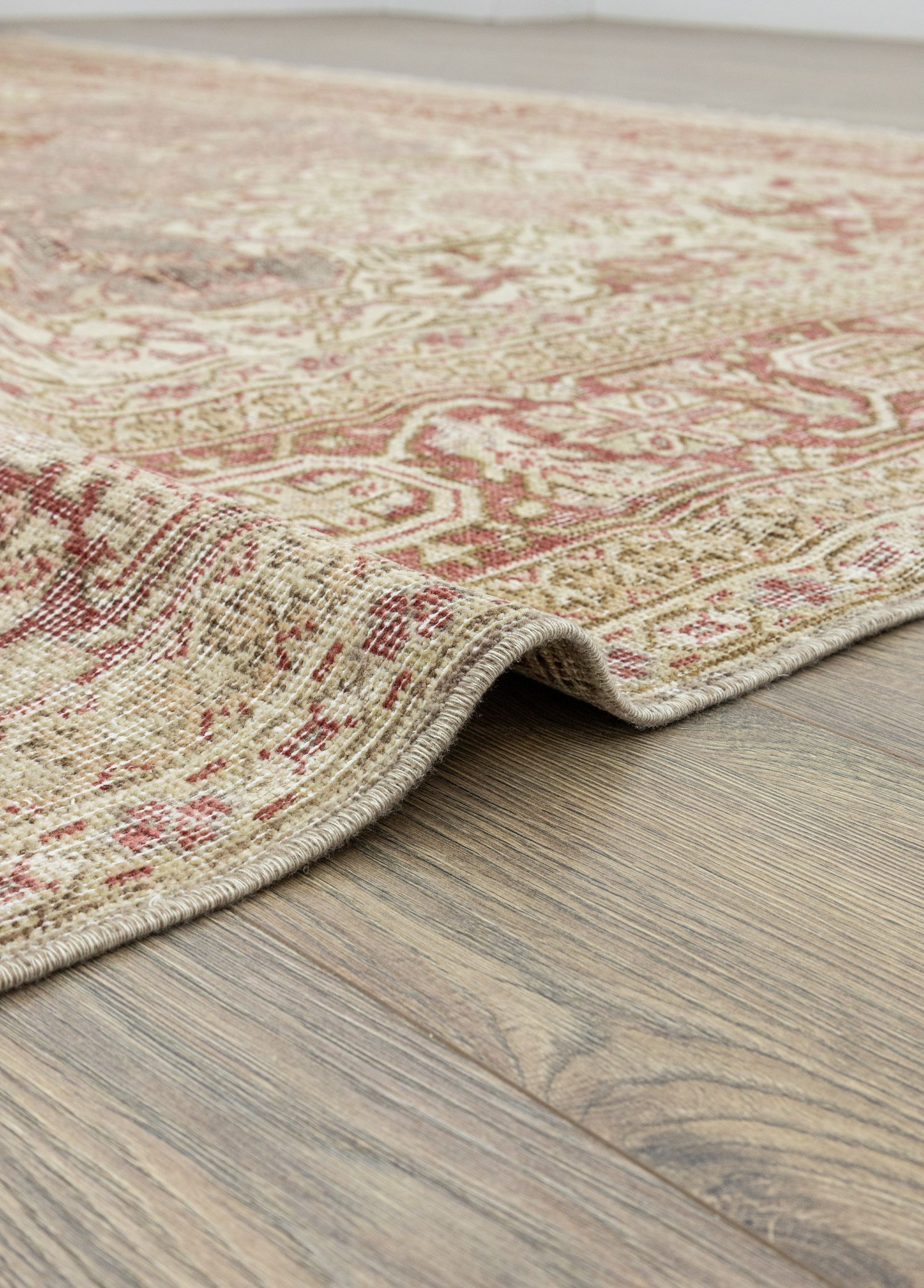 Fasa Pastel Renkli Vintage El Dokuma Halı 276x393 cm
