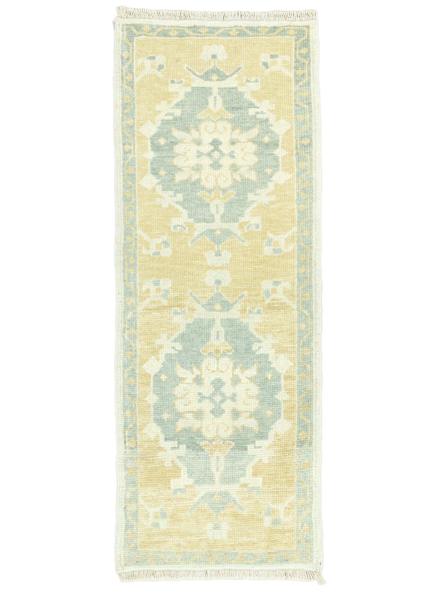 Tanca Pastel Colored Oushak Runner 61x168 cm