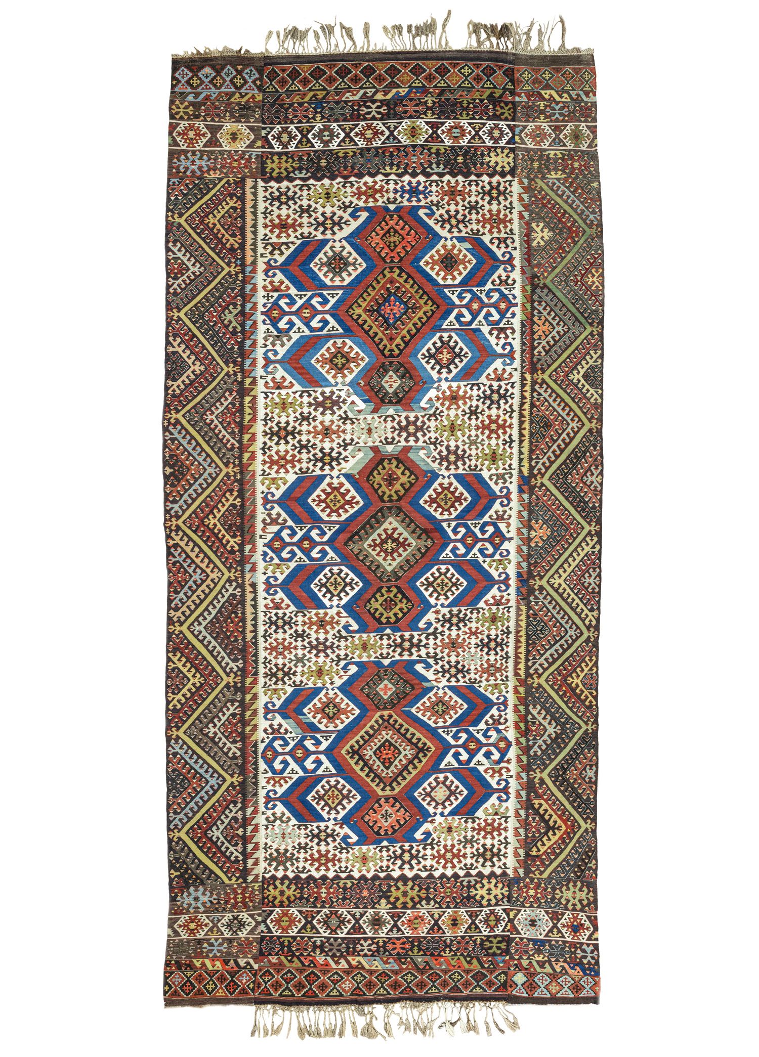 Konya, Hotamış Üç Kanat Antika Kilim 176x425 cm