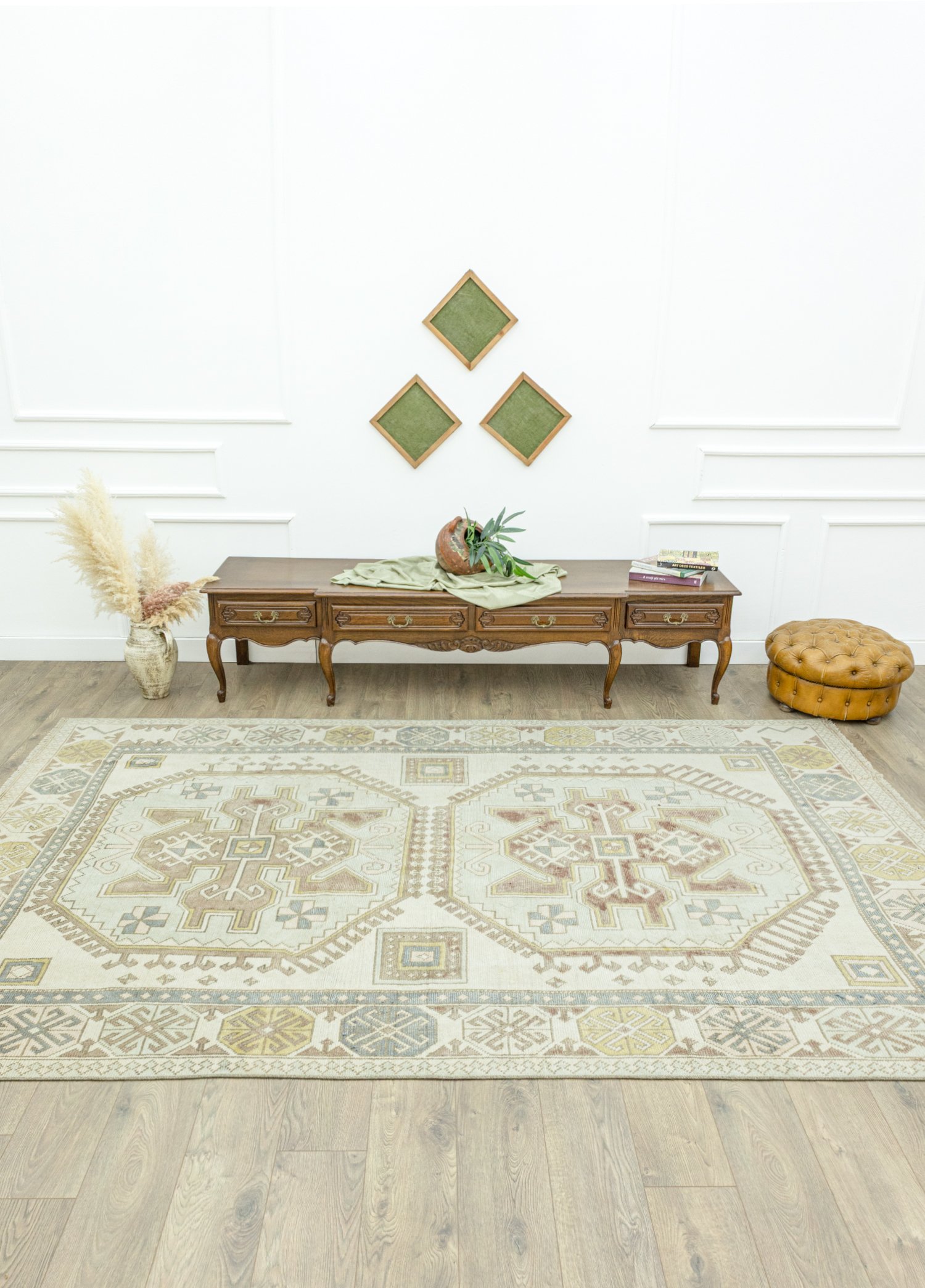 Deyra Rustik Tasarımlı Yün Halı 200x327 cm